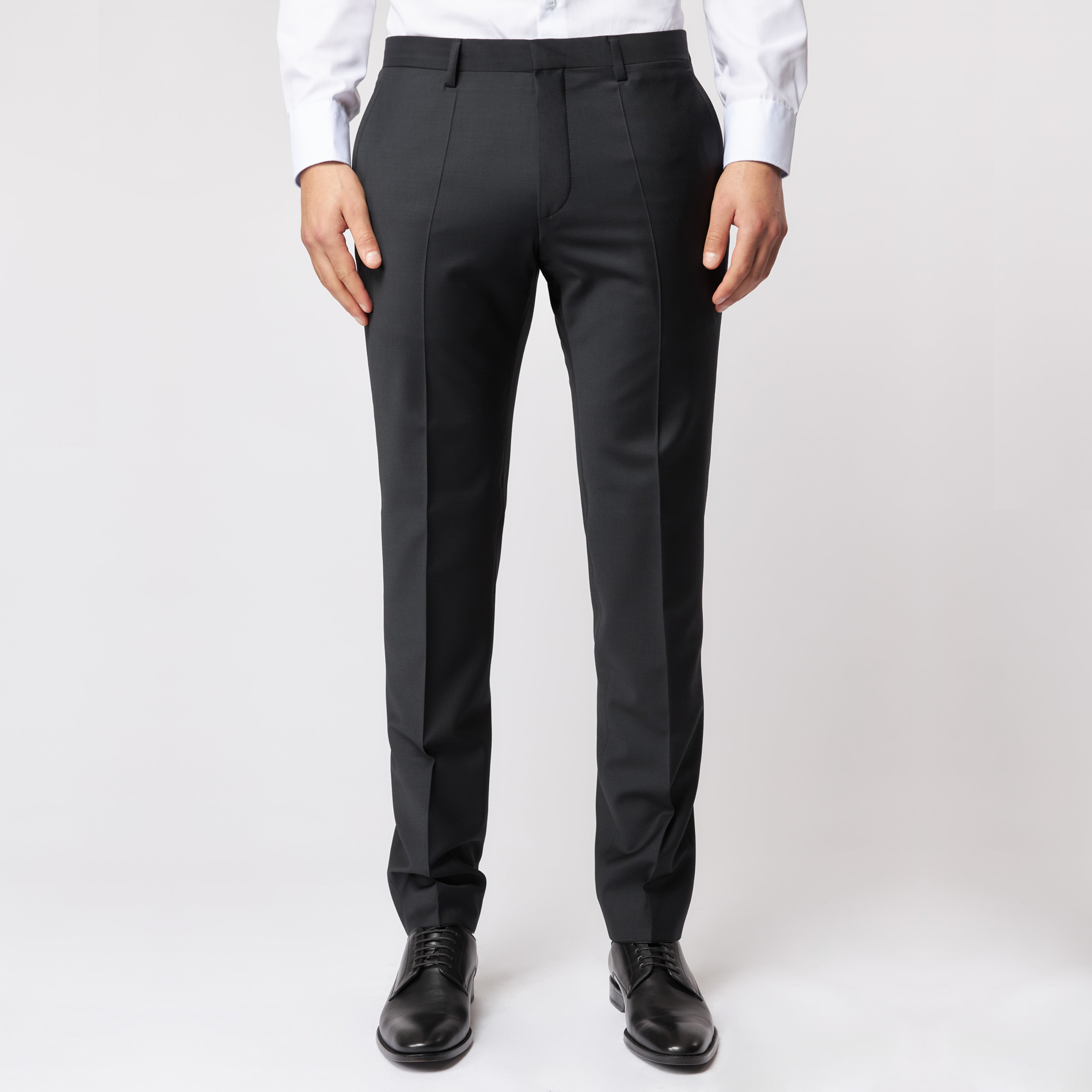 Roy Robson Slim Fit Freestyle Suit Trousers - Black