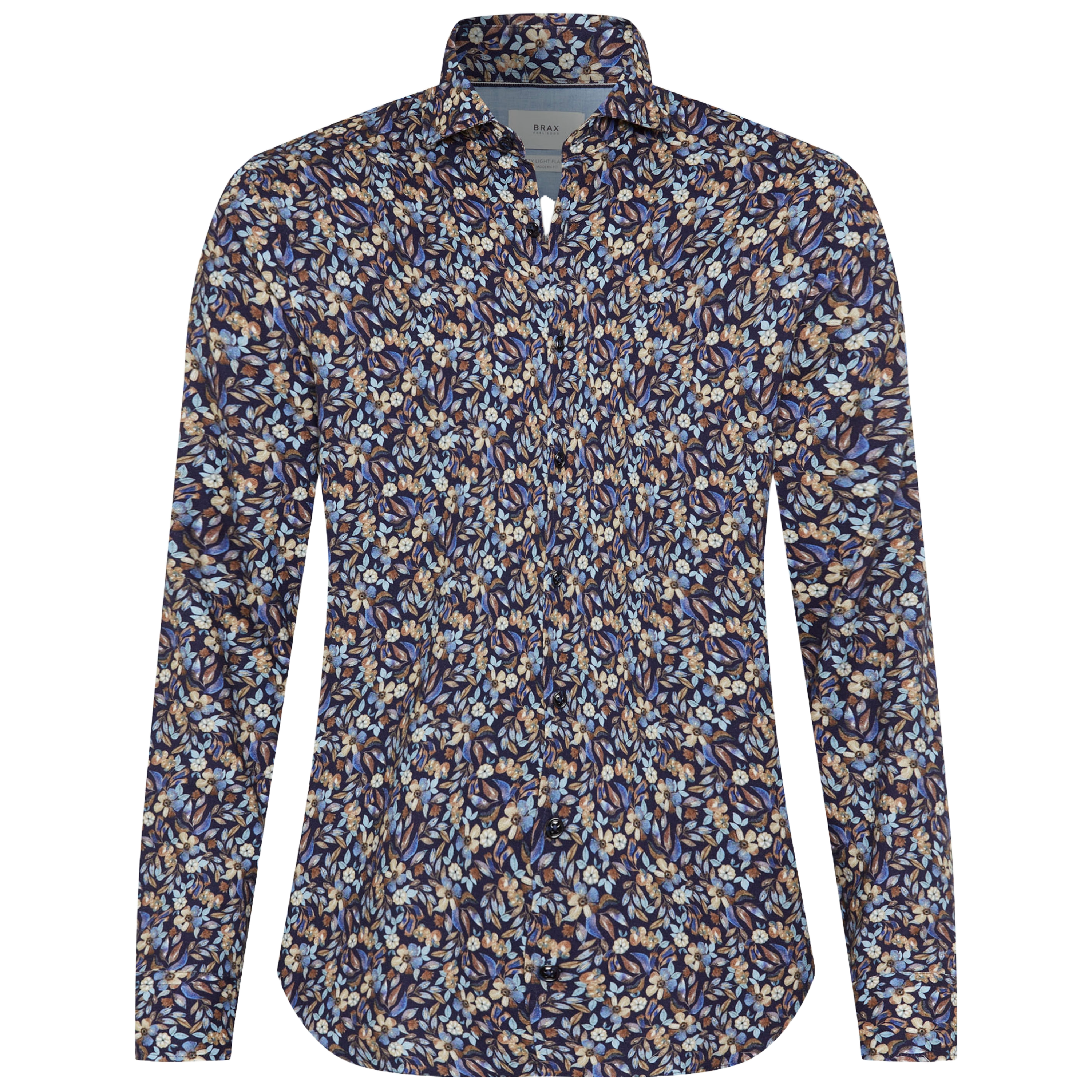 Brax Harold P Print Shirt - Navy