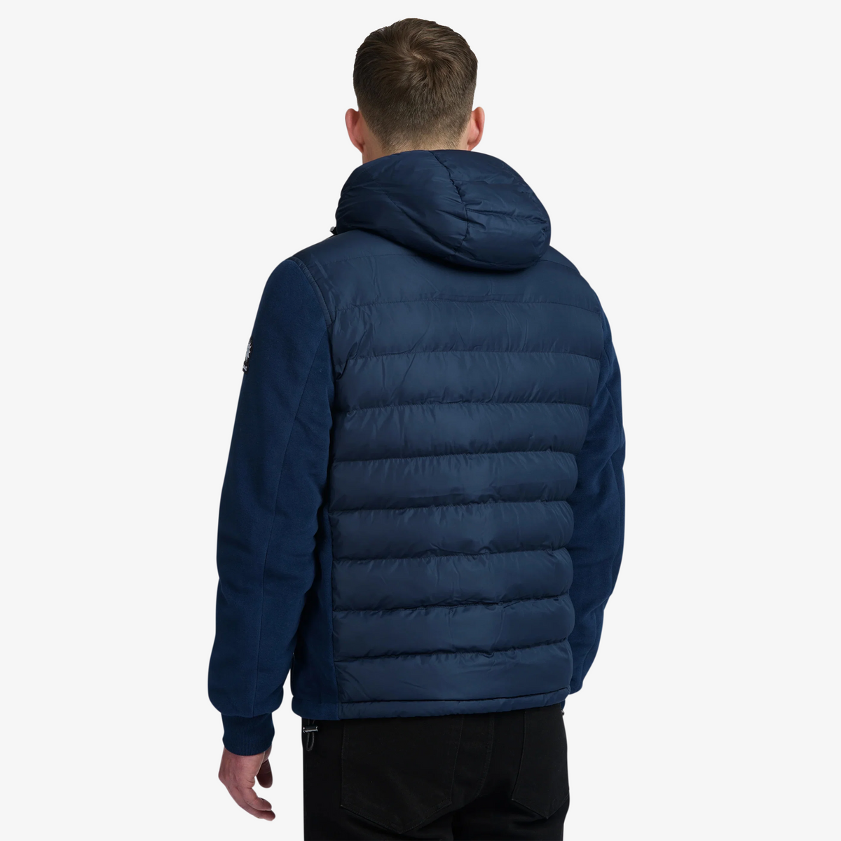 Sandbanks Outlander Hybrid Puffer Jacket - Navy