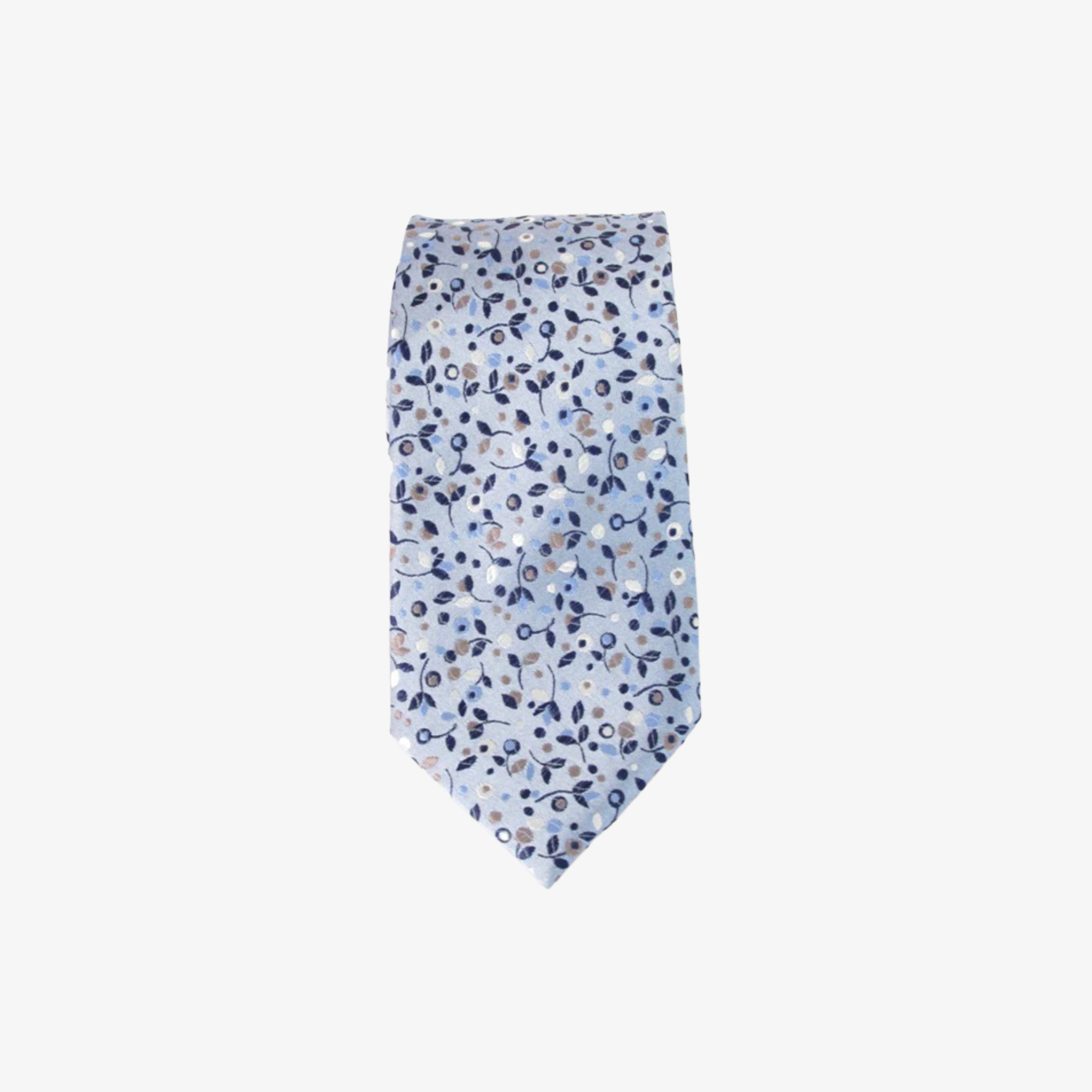 Van Buck Berries Silk Tie - Sky Blue