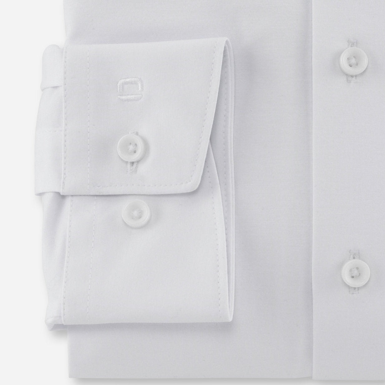 Olymp Luxor 24/7 Slim Fit Flex Jersey Shirt - White