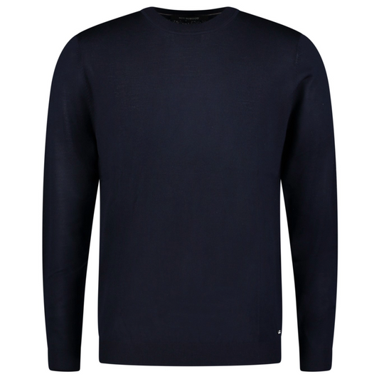 Roy Robson Merino Wool Crew Neck - Navy