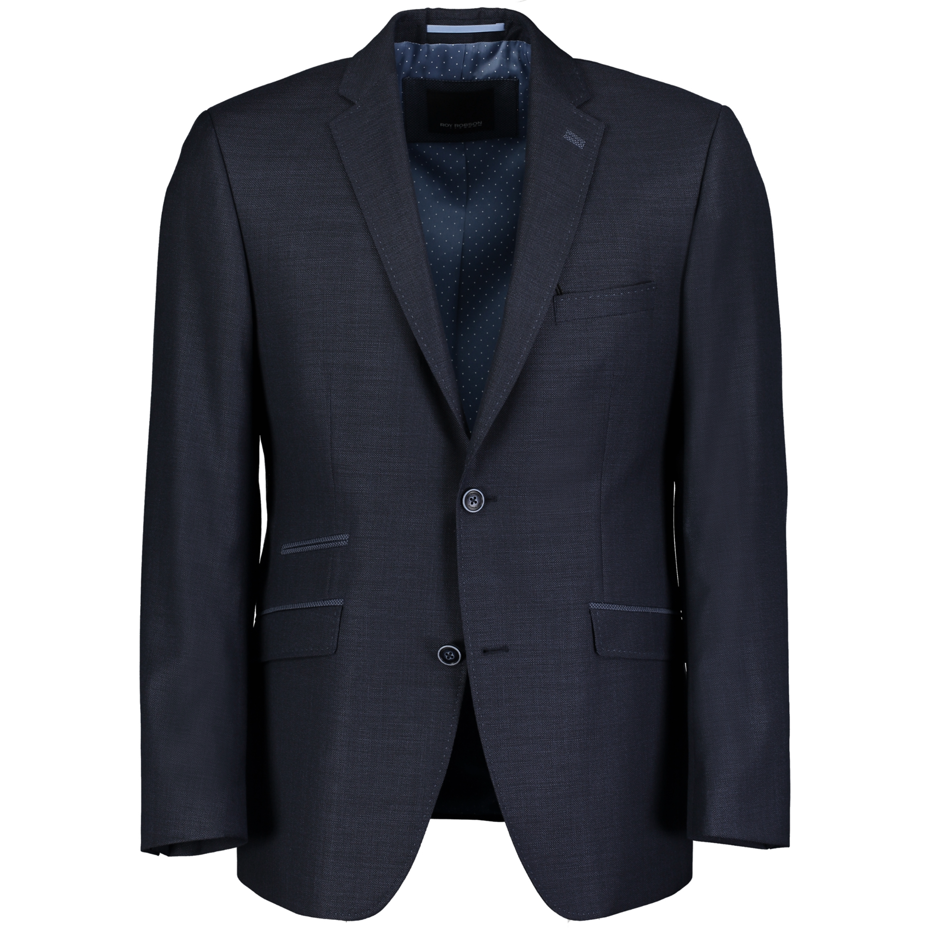 Roy Robson Regular Fit Pure New Wool Jacket - Navy