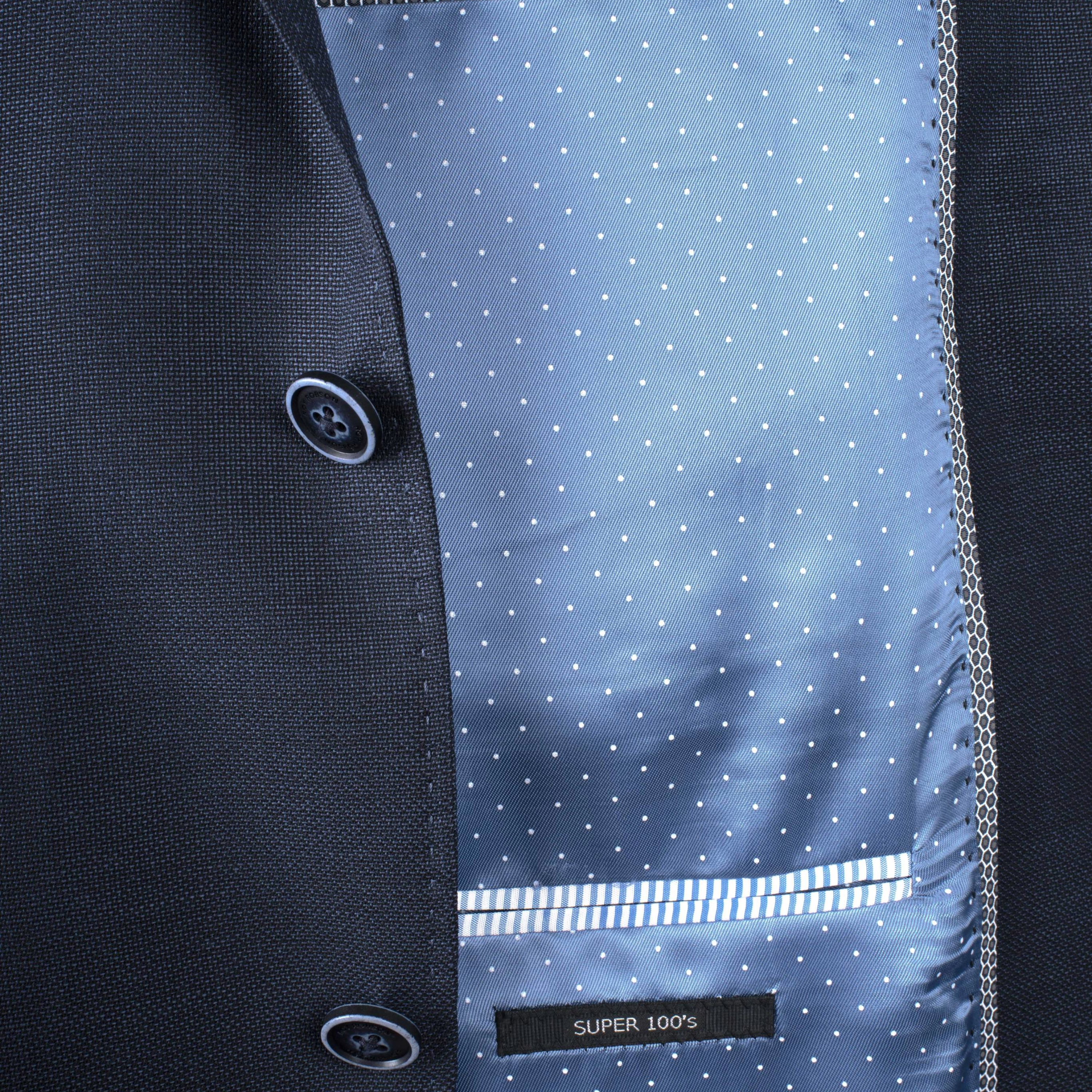Roy Robson Regular Fit Pure New Wool Jacket - Navy