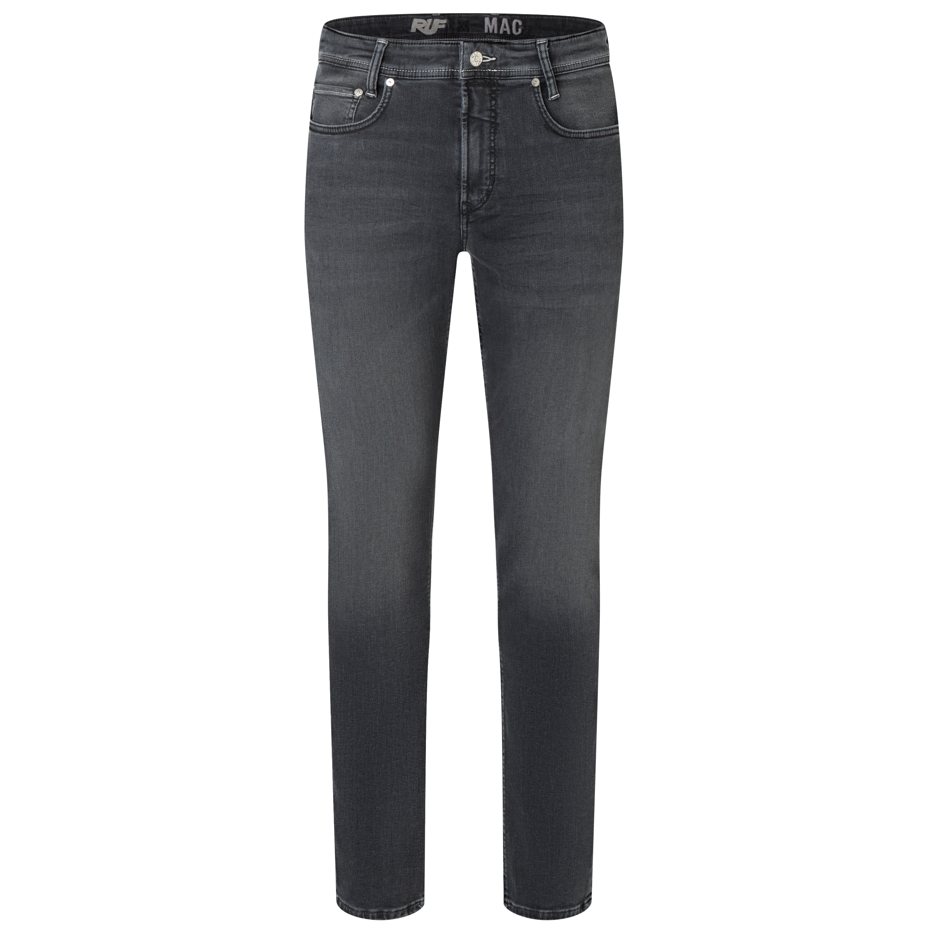 Mac Macflexx Straight Fit Denim Jeans - Authentic Washed Black