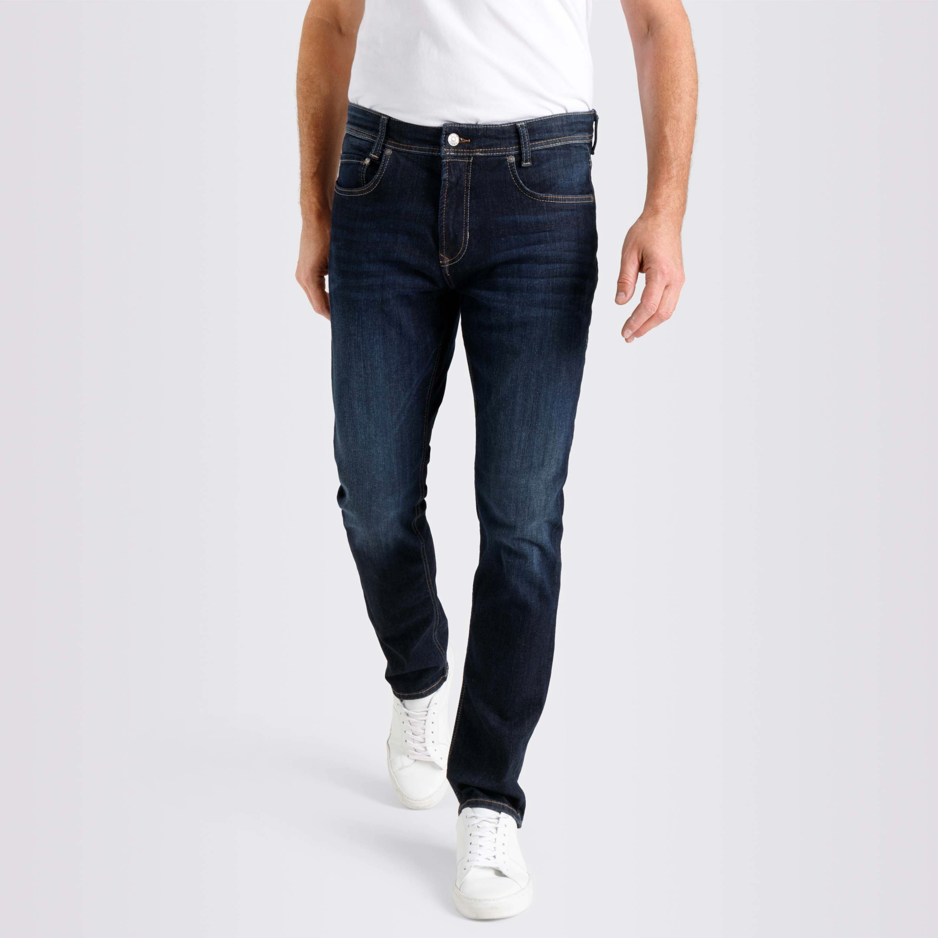 Mac Macflexx Slim Fit Driver Denim Jeans - Rinsed Wash 3D