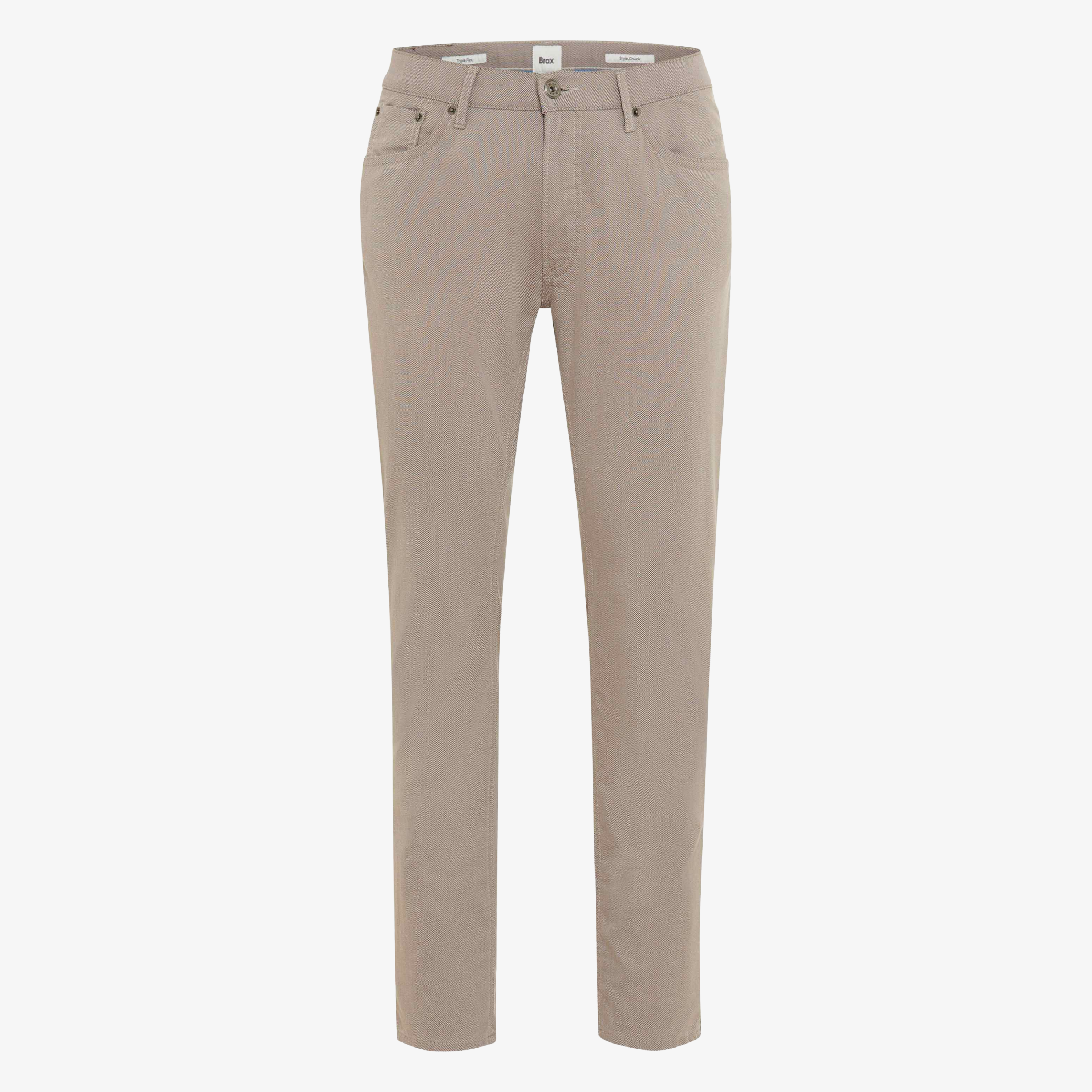 Brax Chuck Hi-Flex Straight Fit Trousers - Walnut