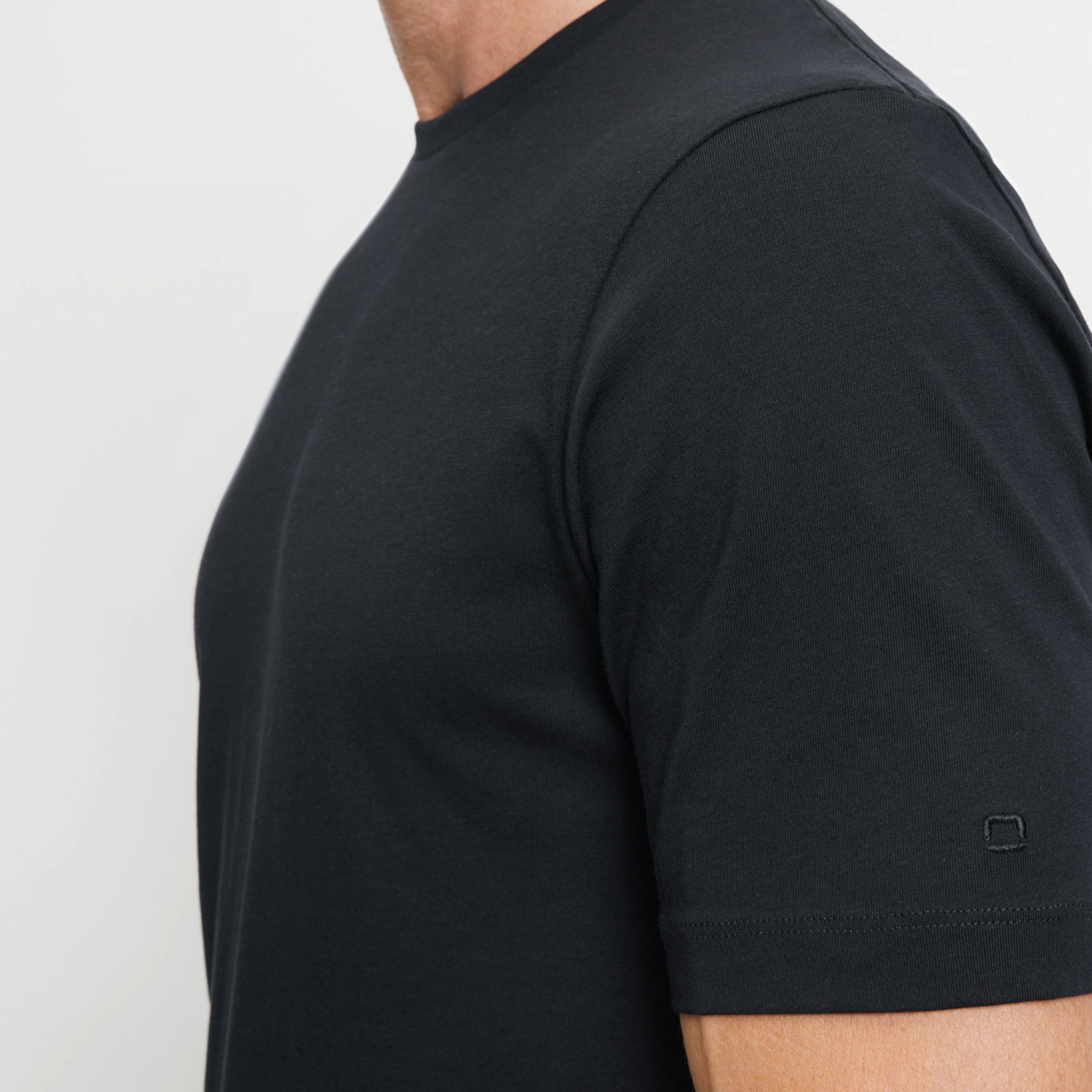 Olymp 2 Pack Round Neck Undershirt - Black