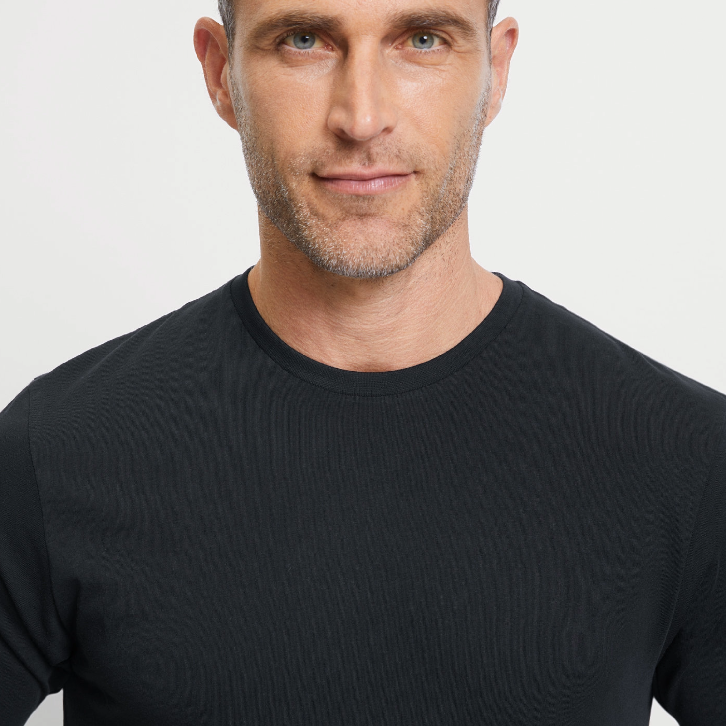 Olymp 2 Pack Round Neck Undershirt - Black