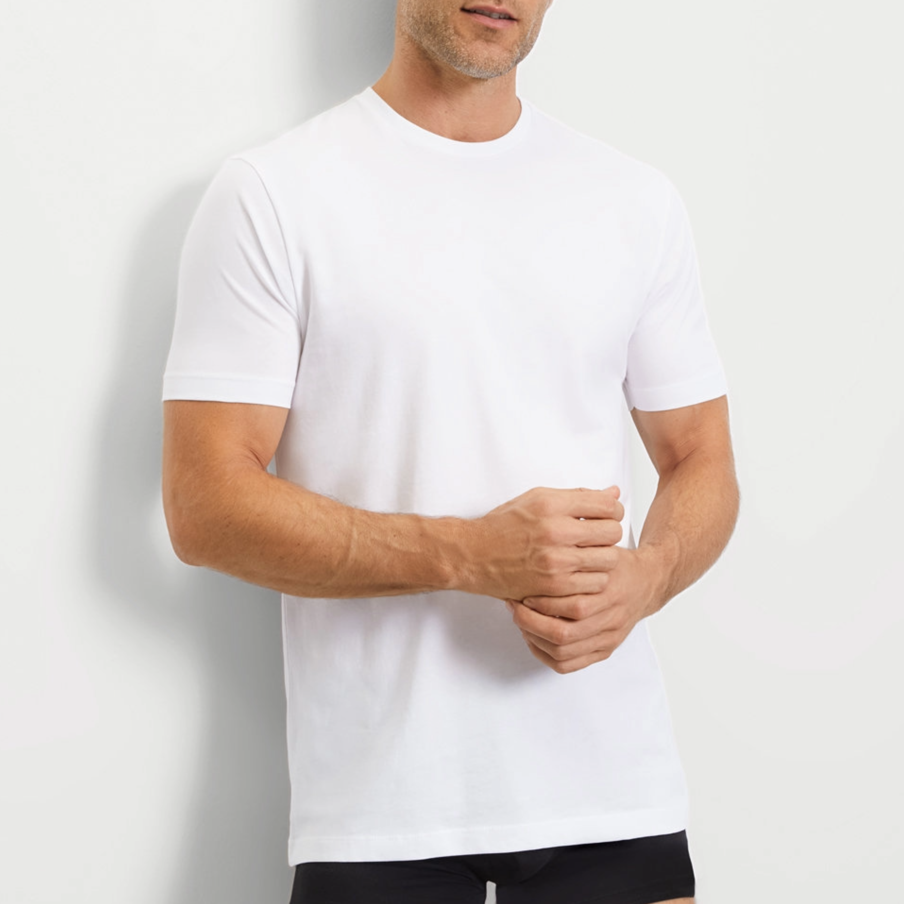 Olymp 2 Pack Round Neck Undershirt - White
