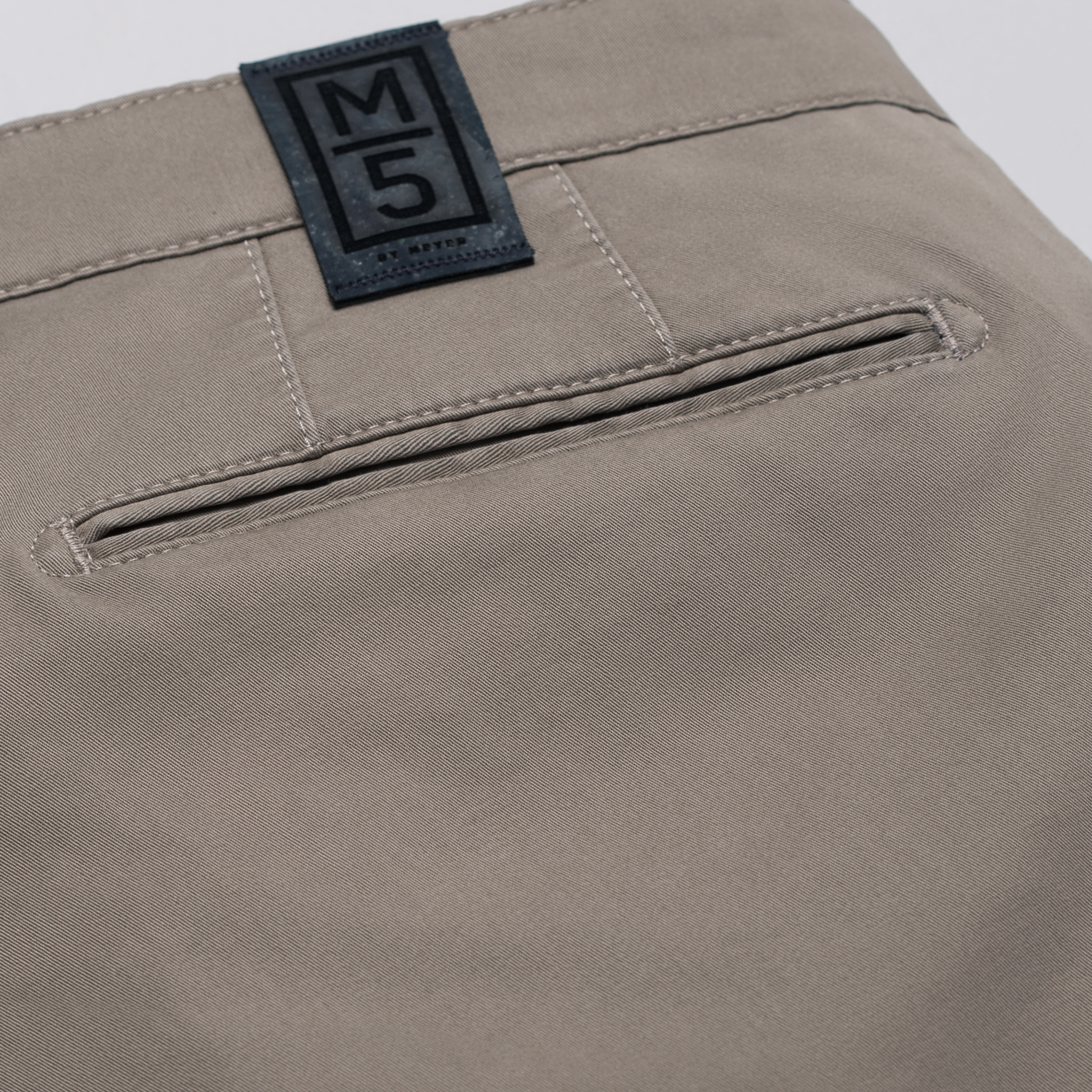 M5 by Meyer Light Twill Slim Fit Chinos - Taupe