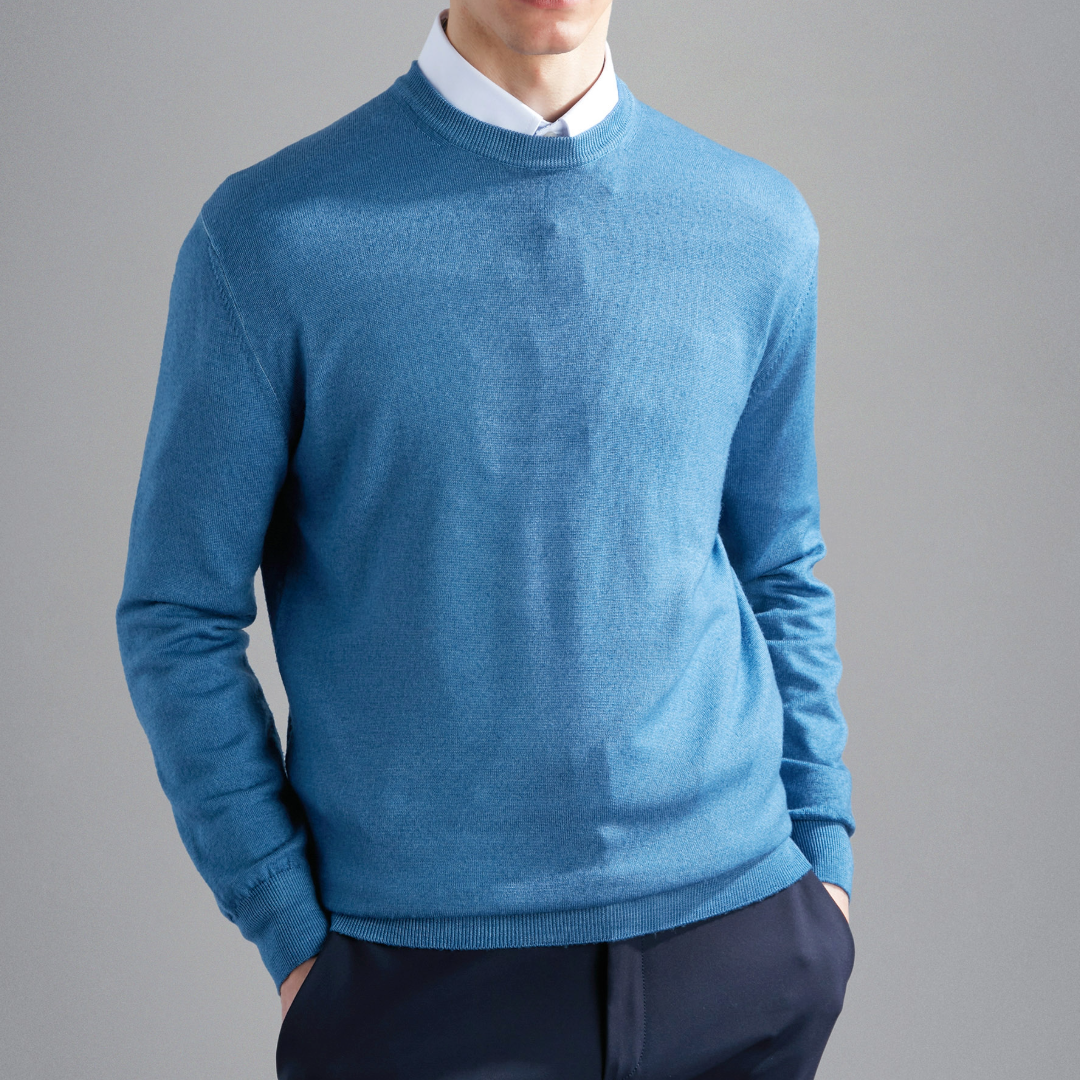 Paul & Shark Wool Crew Sweater - Blue