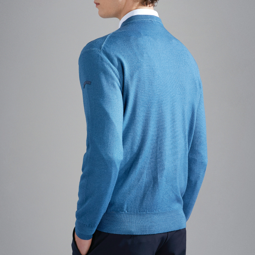 Paul & Shark Wool Crew Sweater - Blue