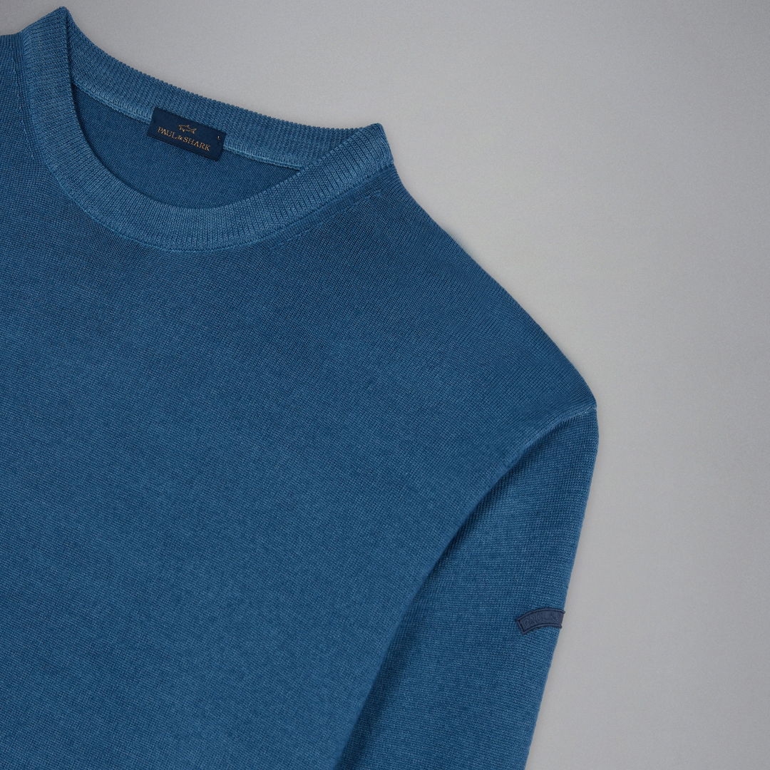 Paul & Shark Wool Crew Sweater - Blue