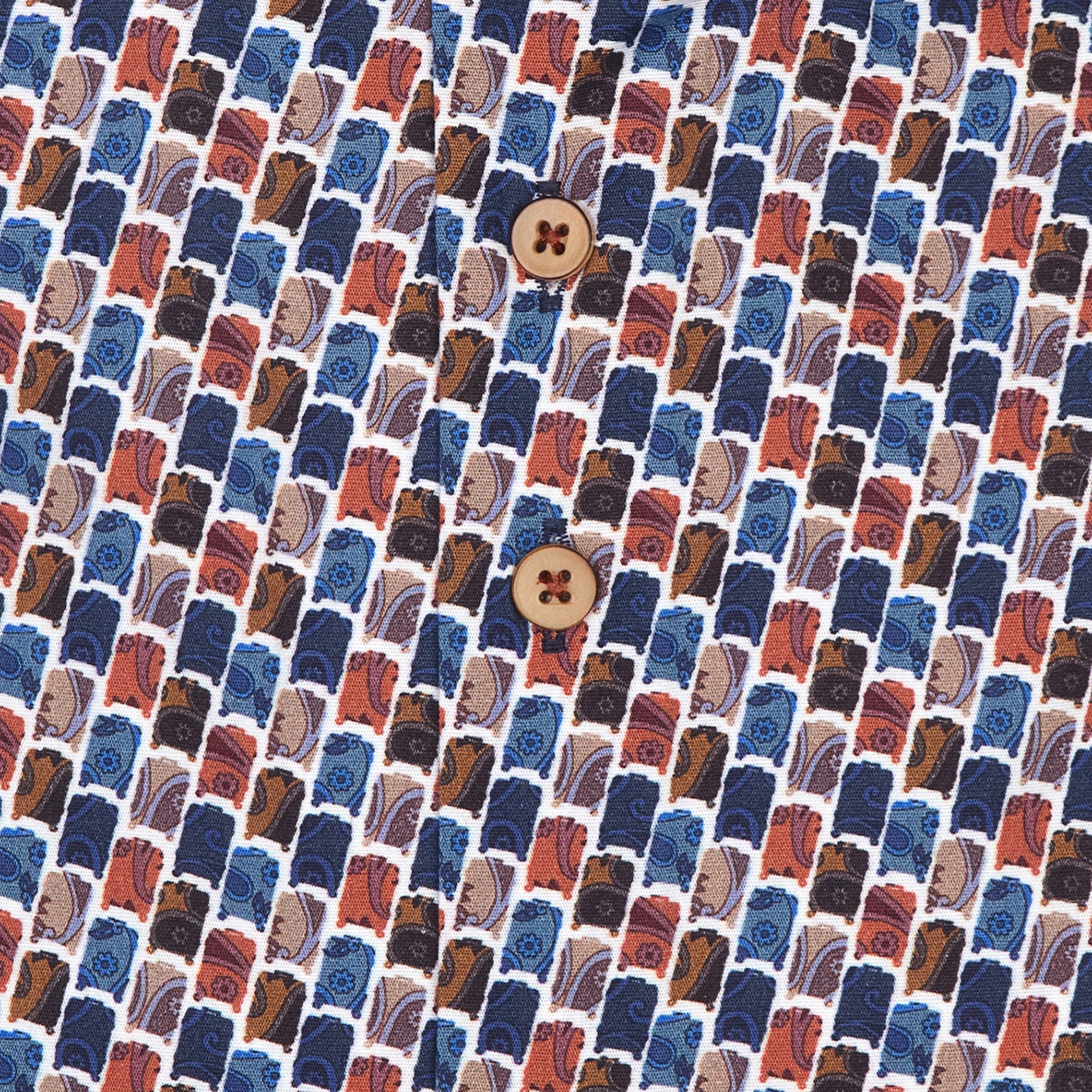 R2 Amsterdam Print Shirt - Multicoloured
