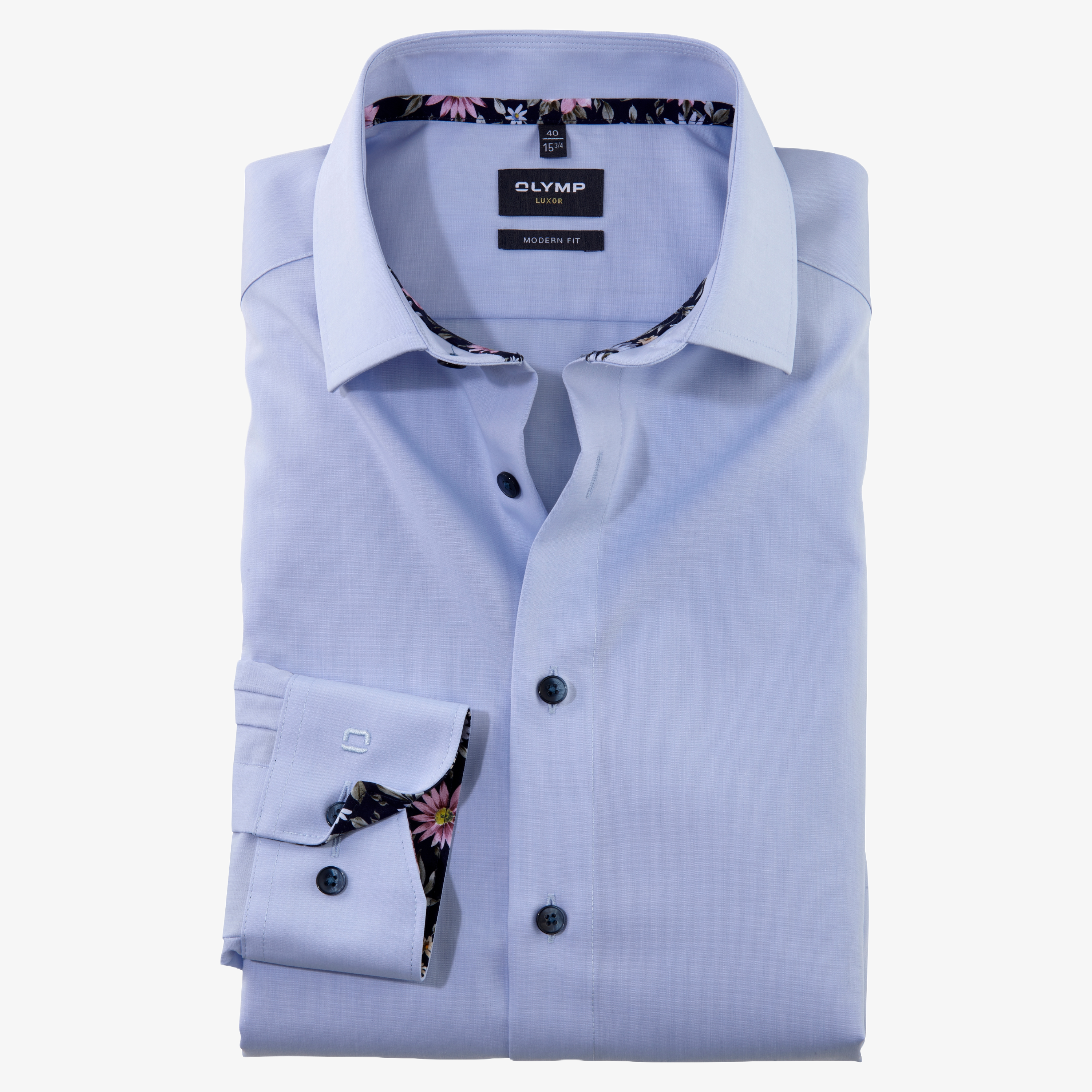Olymp Luxor Modern Fit Shirt - Light Blue