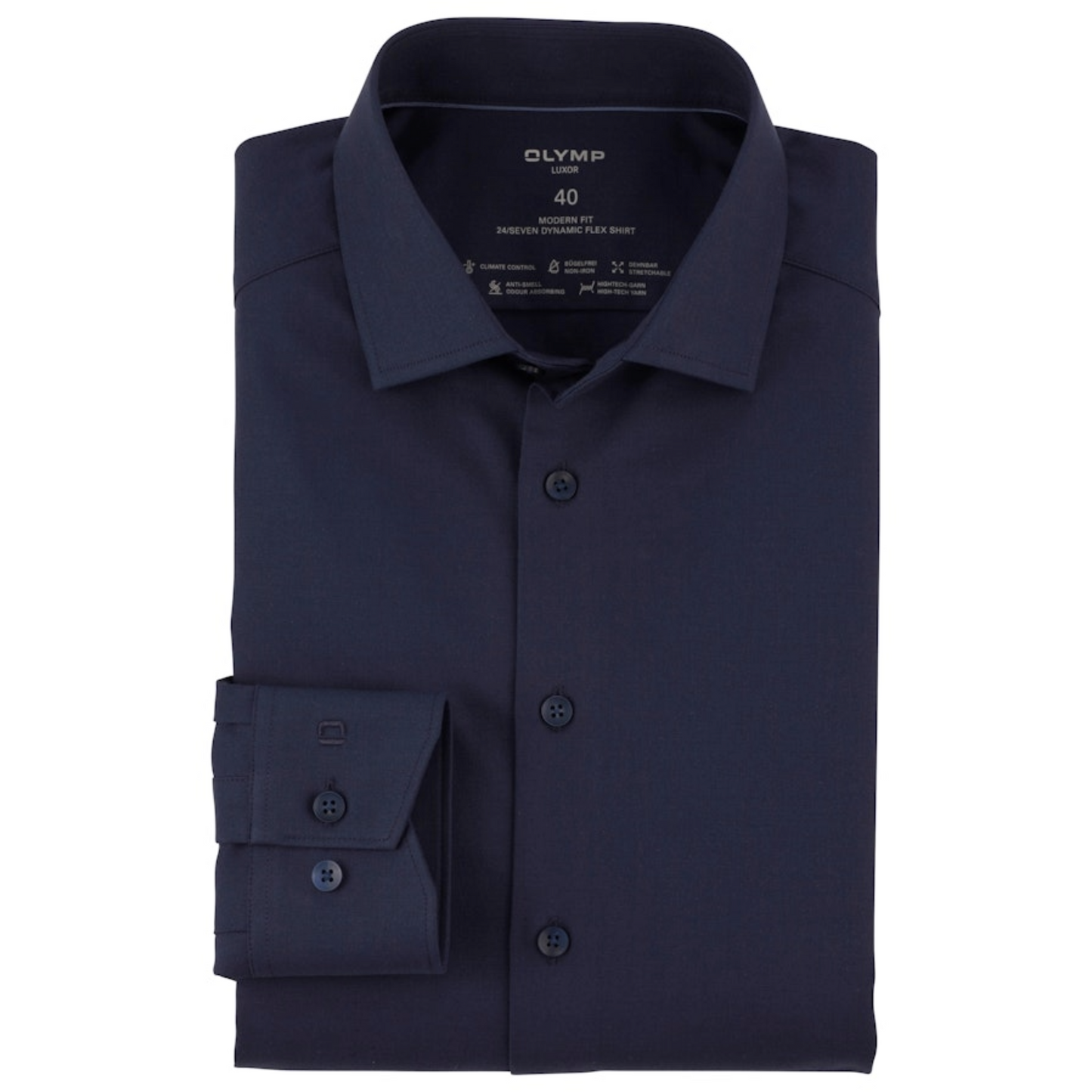 Olymp 24/7 Luxor Modern Fit Shirt - Navy