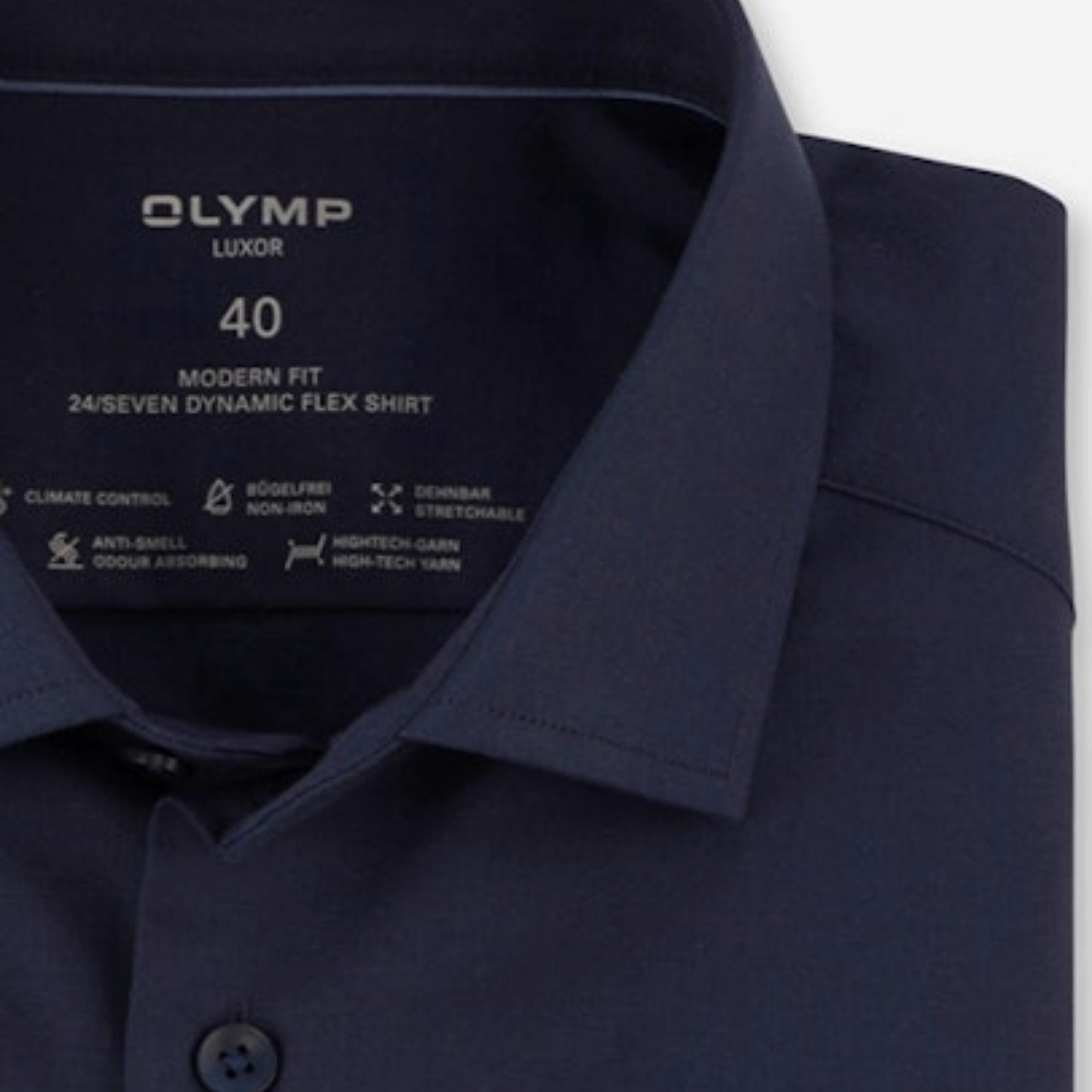 Olymp 24/7 Luxor Modern Fit Shirt - Navy