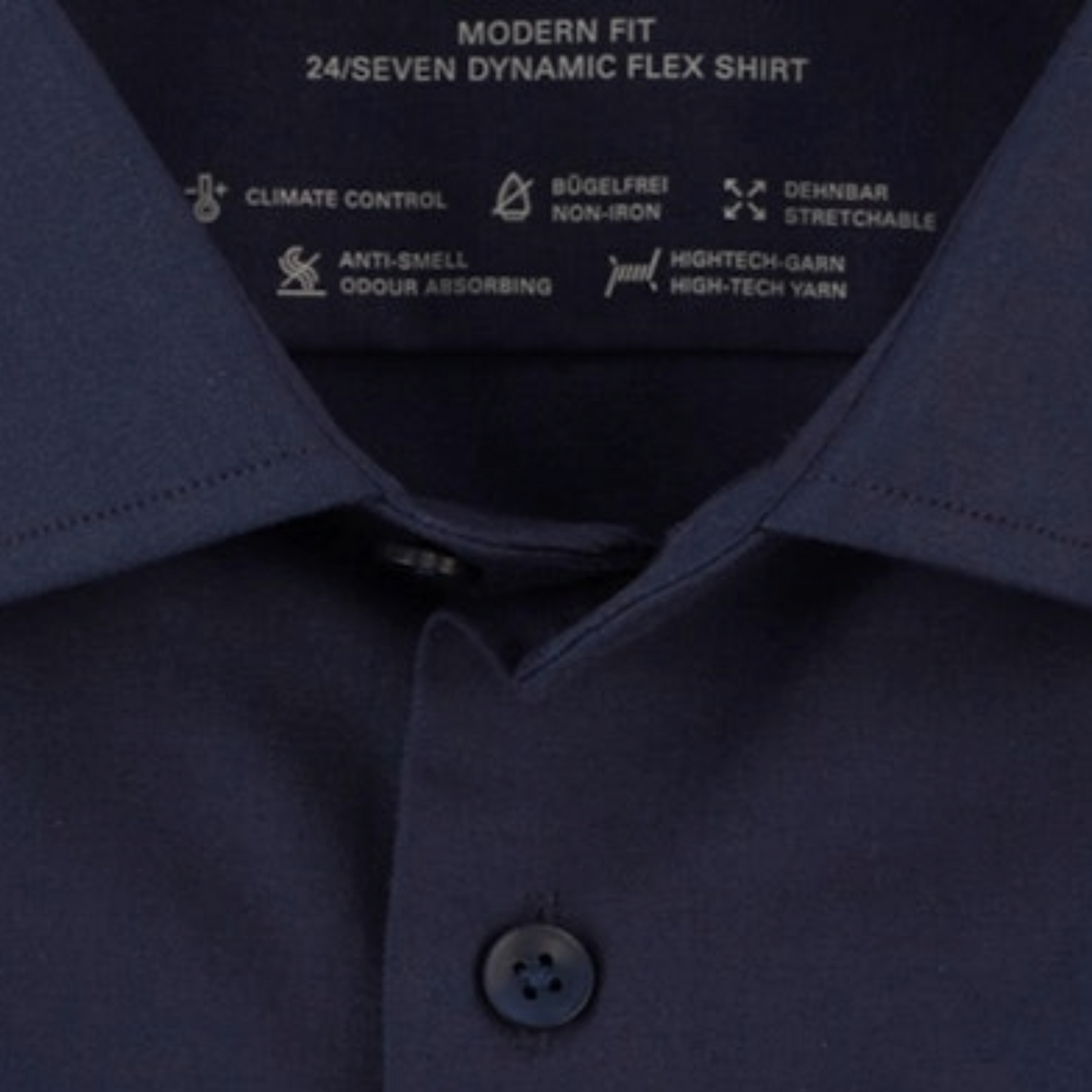 Olymp 24/7 Luxor Modern Fit Shirt - Navy