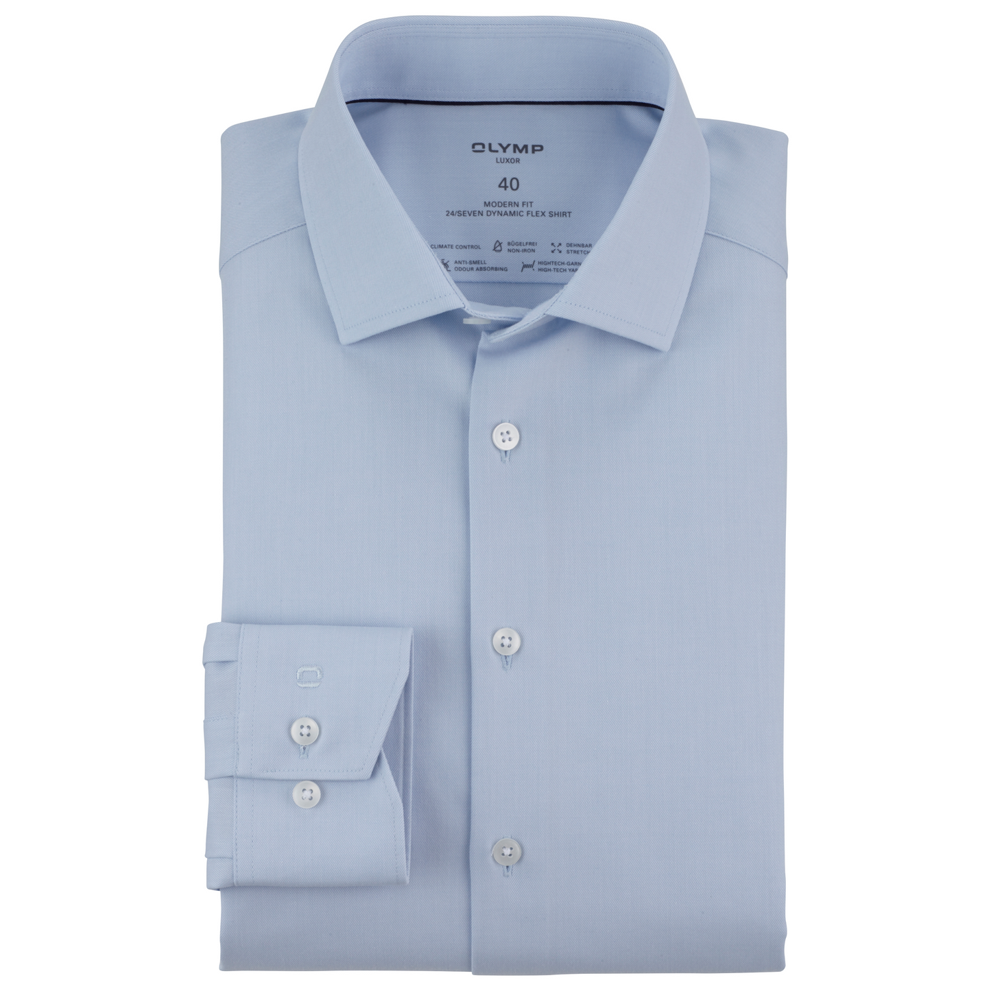 Olymp 24/7 Luxor Modern Fit Shirt - Sky