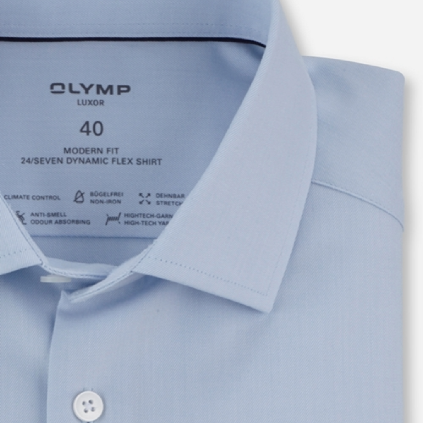 Olymp 24/7 Luxor Modern Fit Shirt - Sky