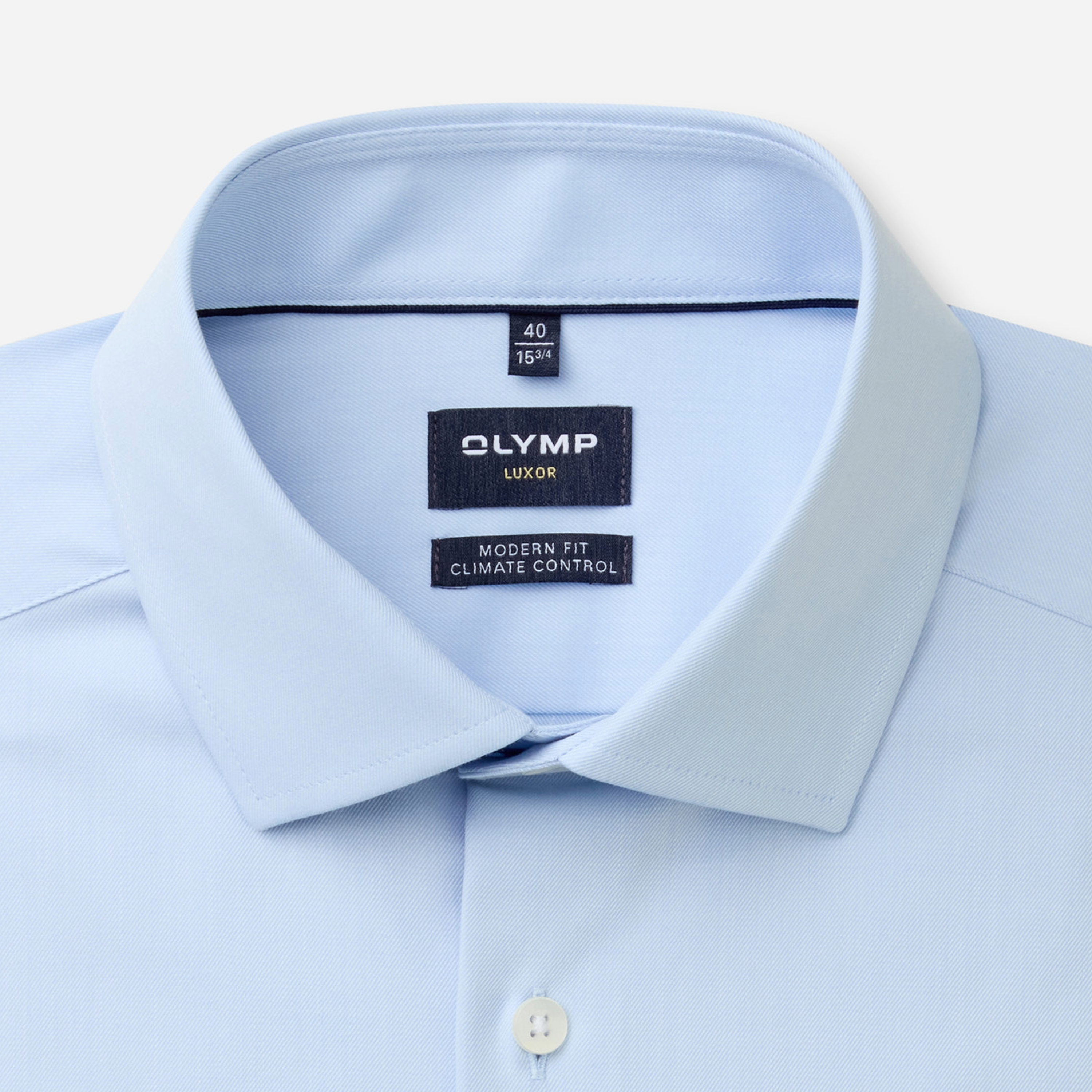 Olymp Luxor 24/7 Modern Fit Non-Iron Shirt - Sky