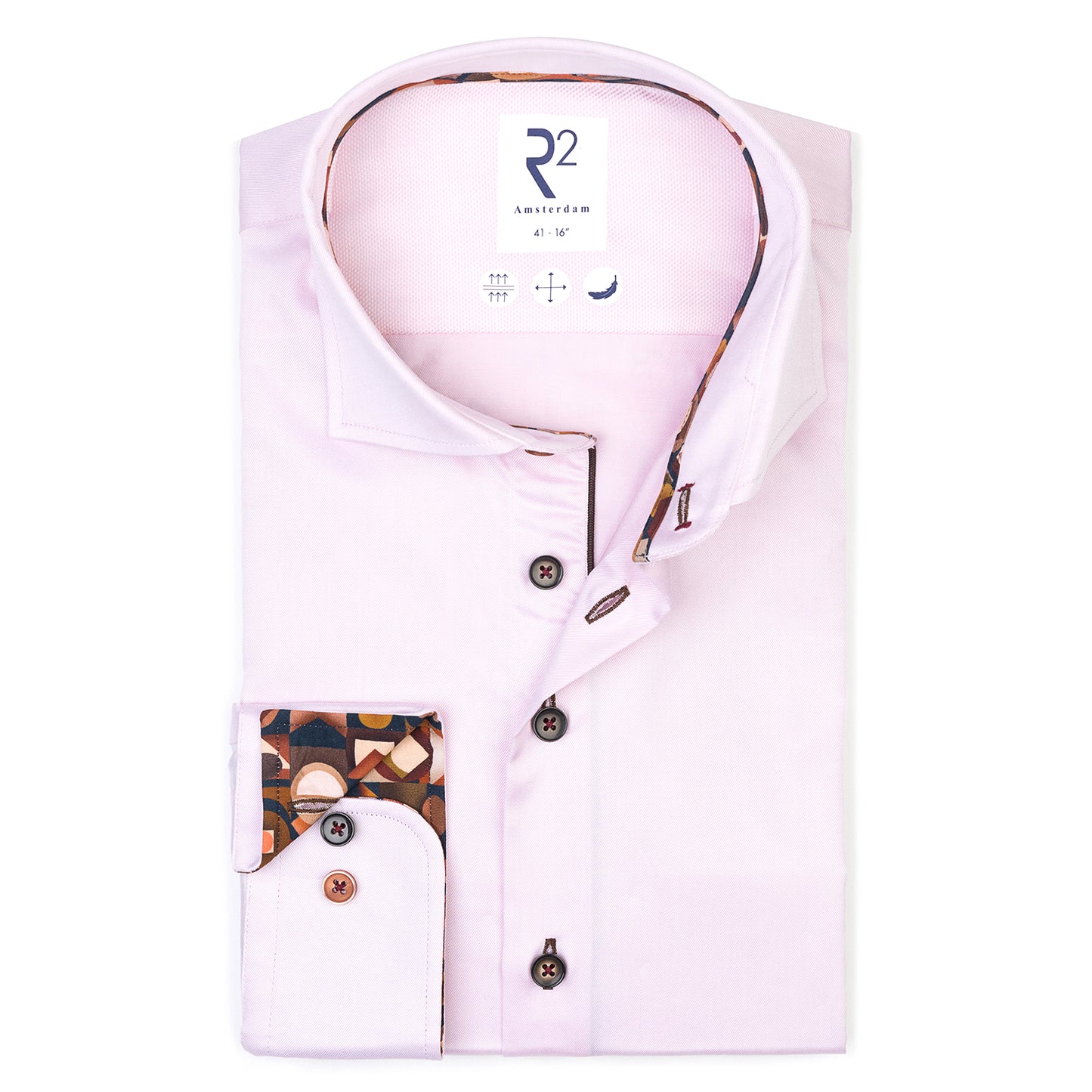 R2 Amsterdam Cotton Twill Shirt - Light Pink