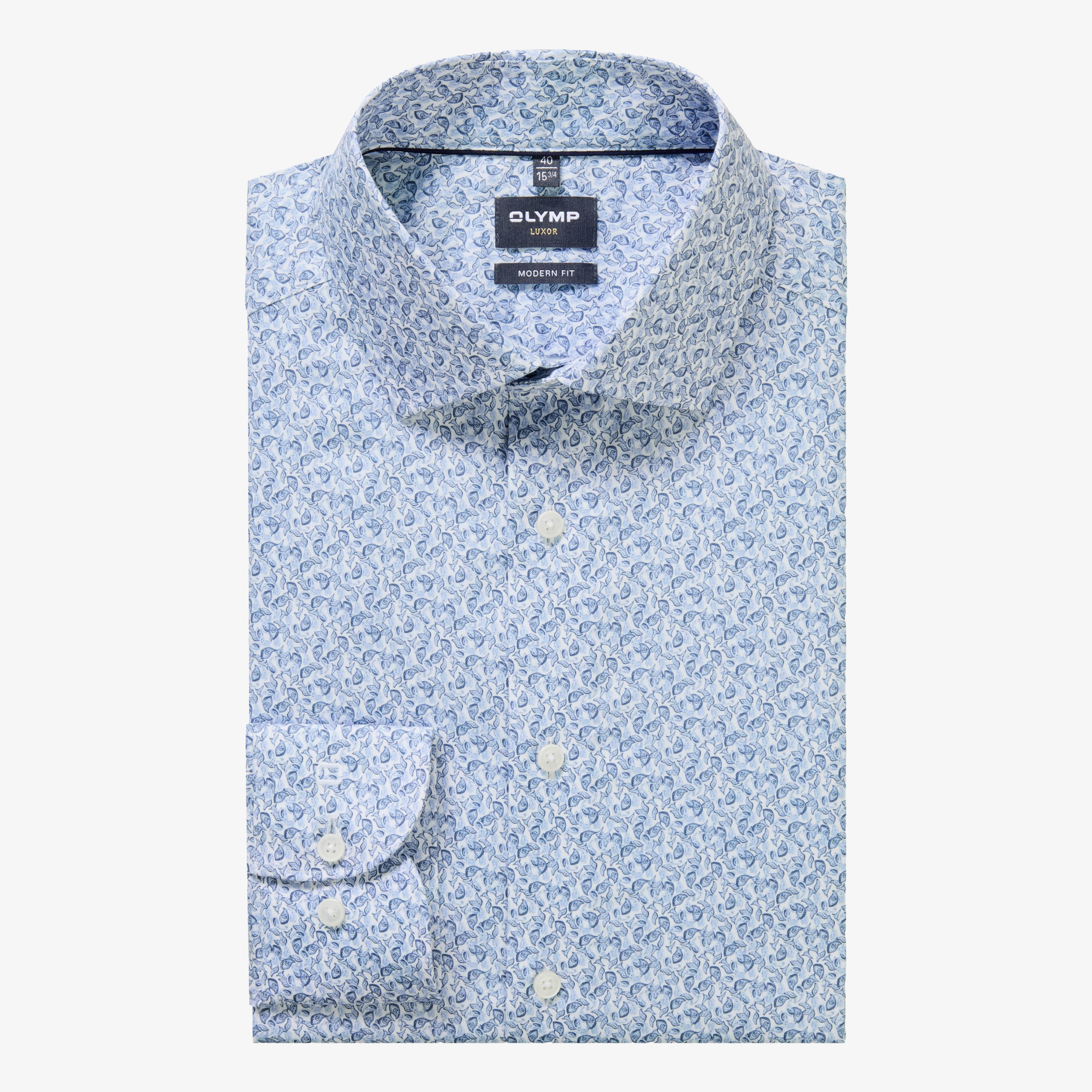 Olymp Luxor Modern Fit Shirt - Light Blue