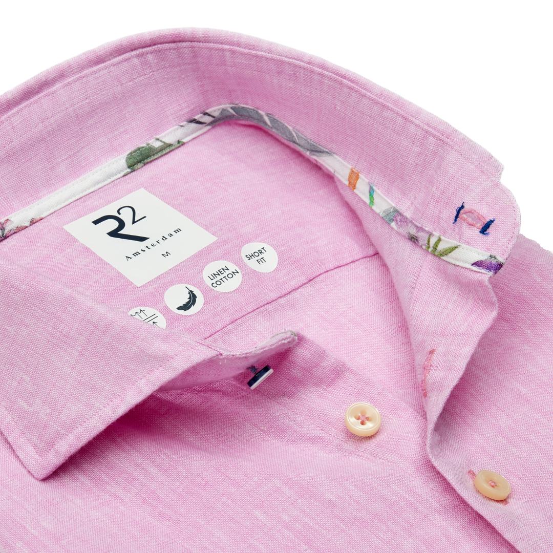 R2 Amsterdam Linen Shirt - Pink