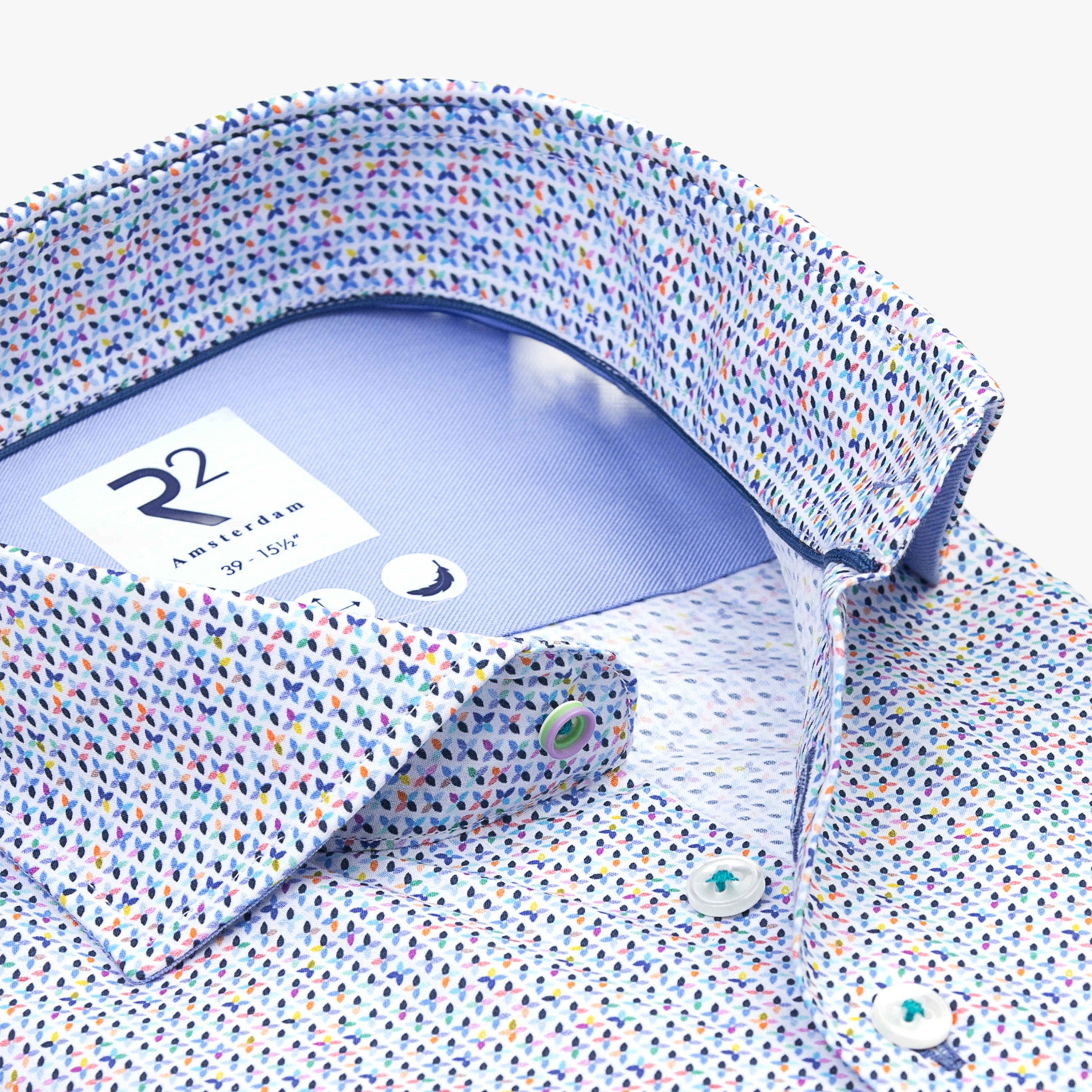 R2 Amsterdam Print Shirt - Multi