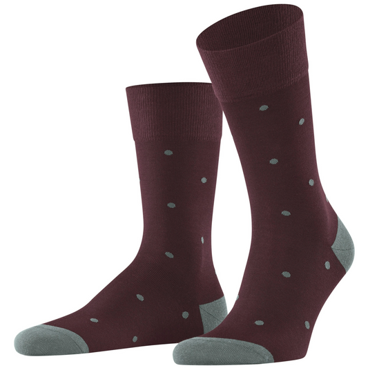 Falke Dot Socks - Wine