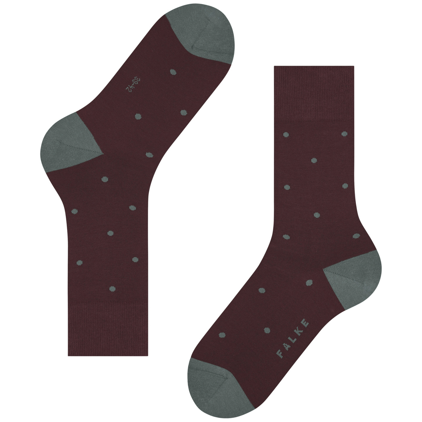 Falke Dot Socks - Wine