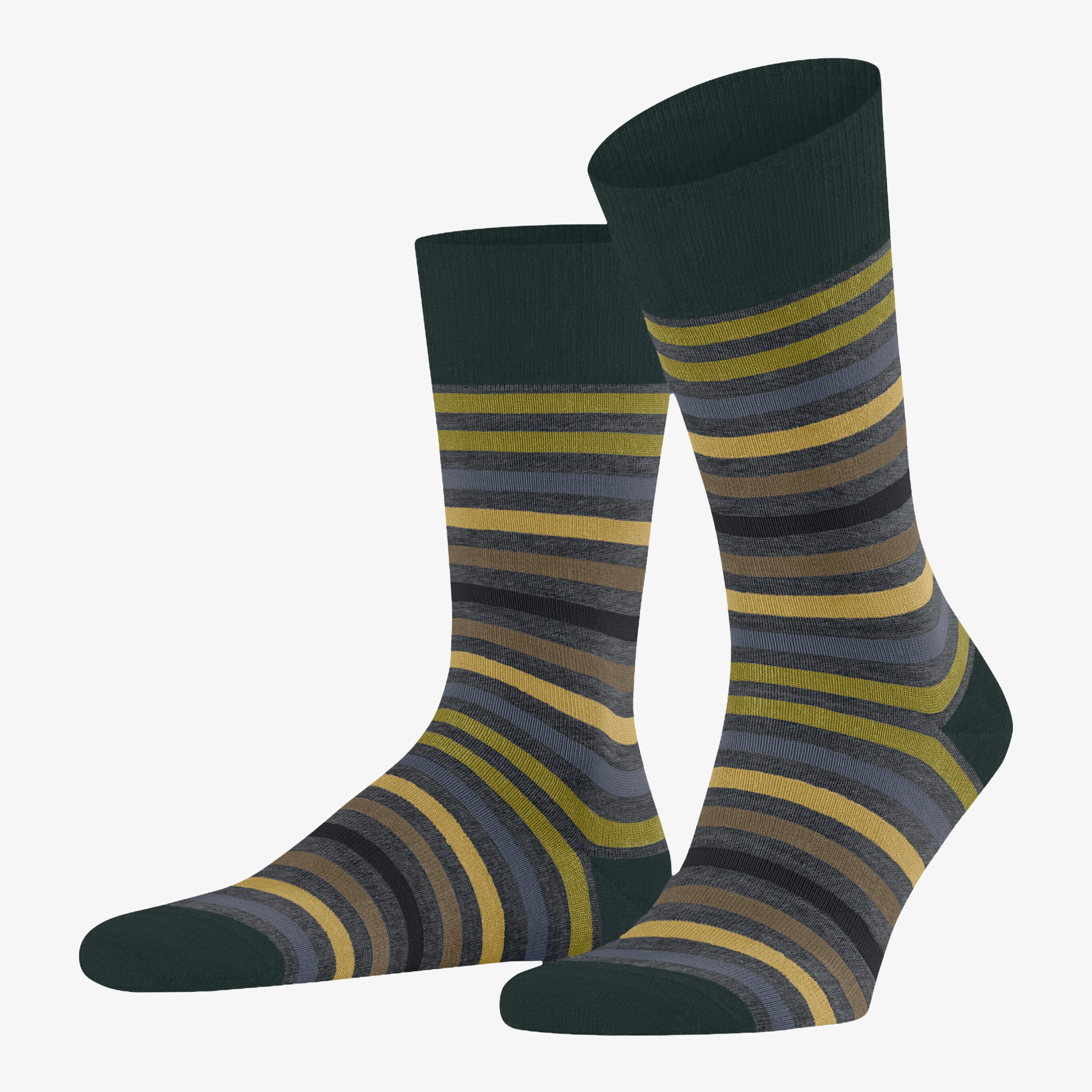 Falke Tinted Stripe Socks - Steel Melange