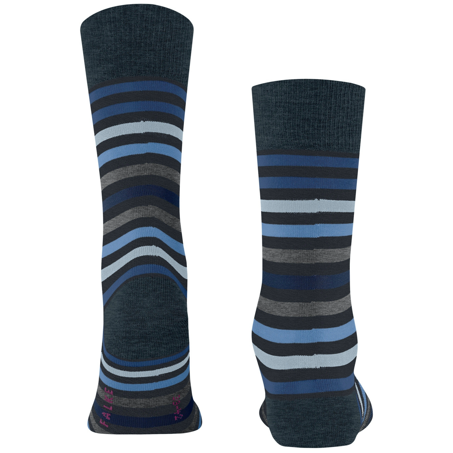 Falke Tinted Stripe Socks - Navy