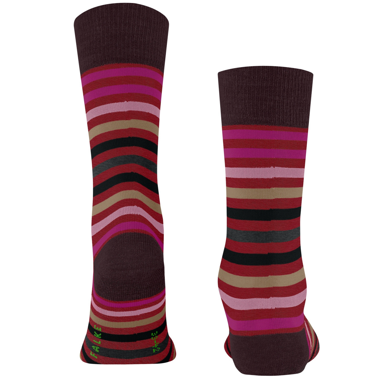 Falke Tinted Stripe Socks - Wine