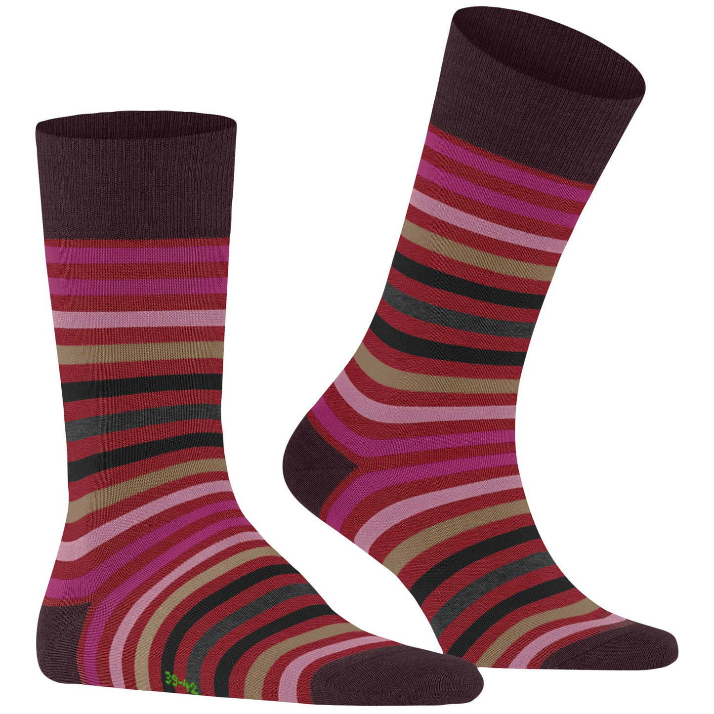 Falke Tinted Stripe Socks - Wine