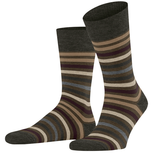 Falke Tinted Stripe Socks - Brown