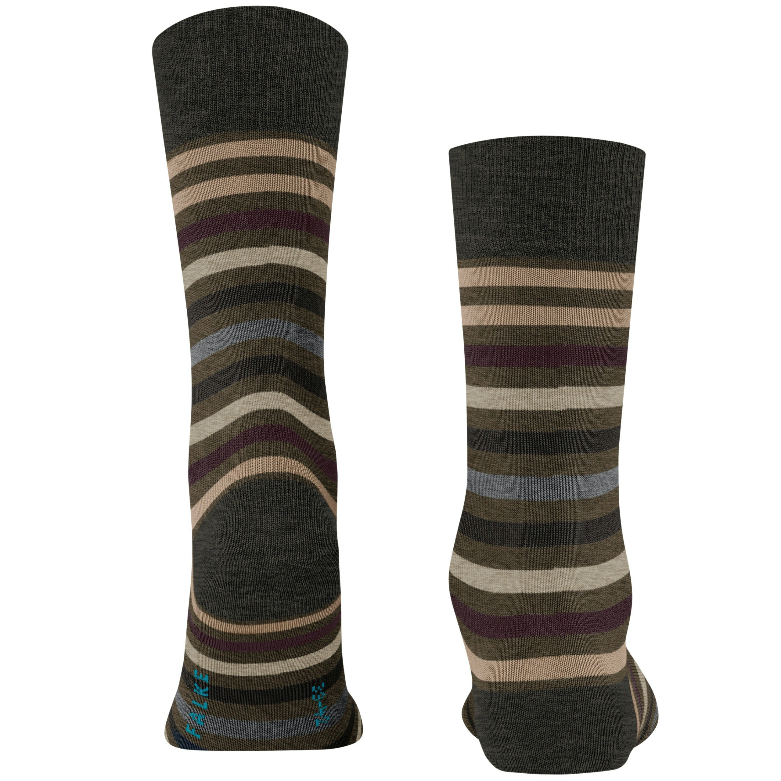 Falke Tinted Stripe Socks - Brown