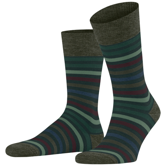 Falke Tinted Stripe Socks - Green