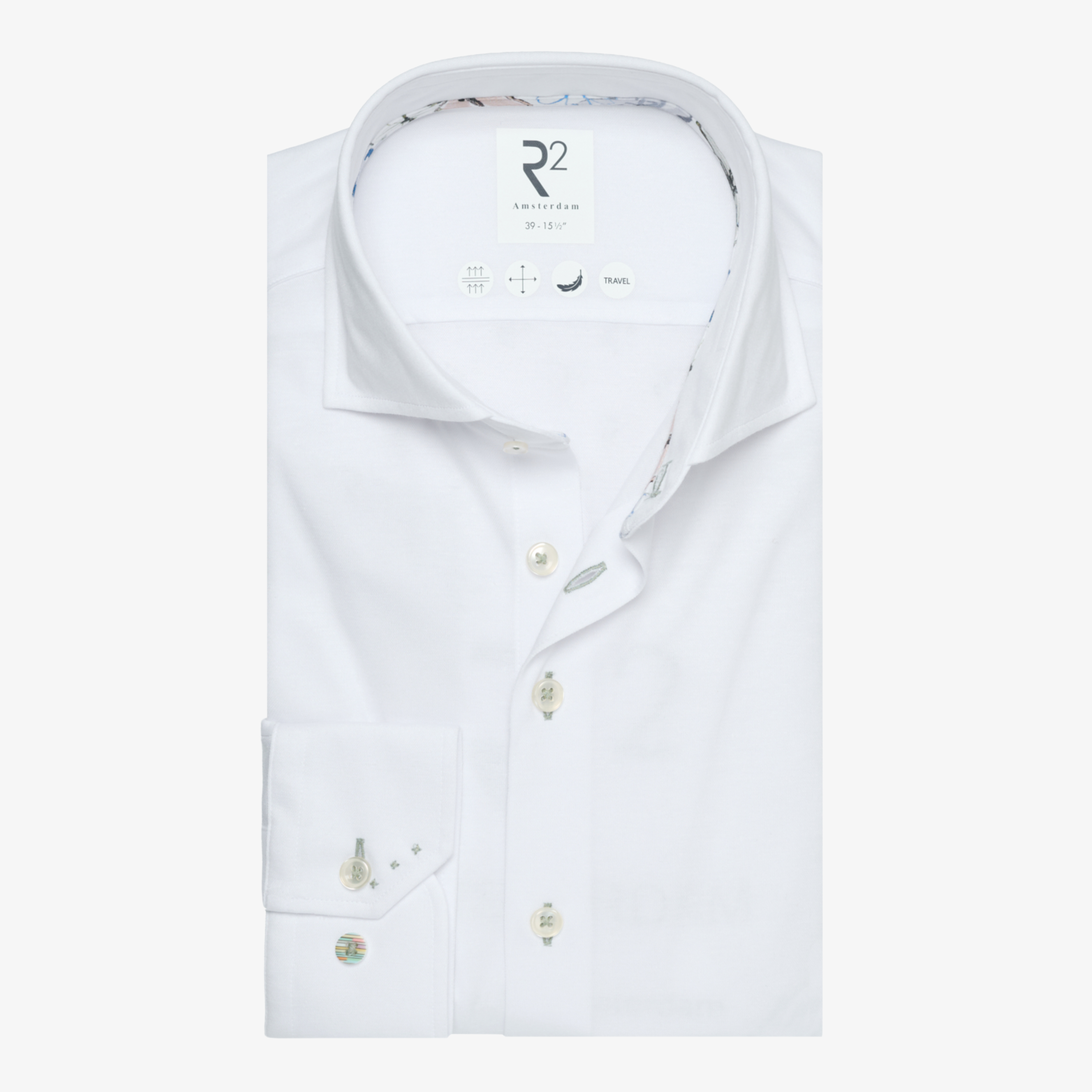 R2 Amsterdam Linen Blend Knitted Shirt - White