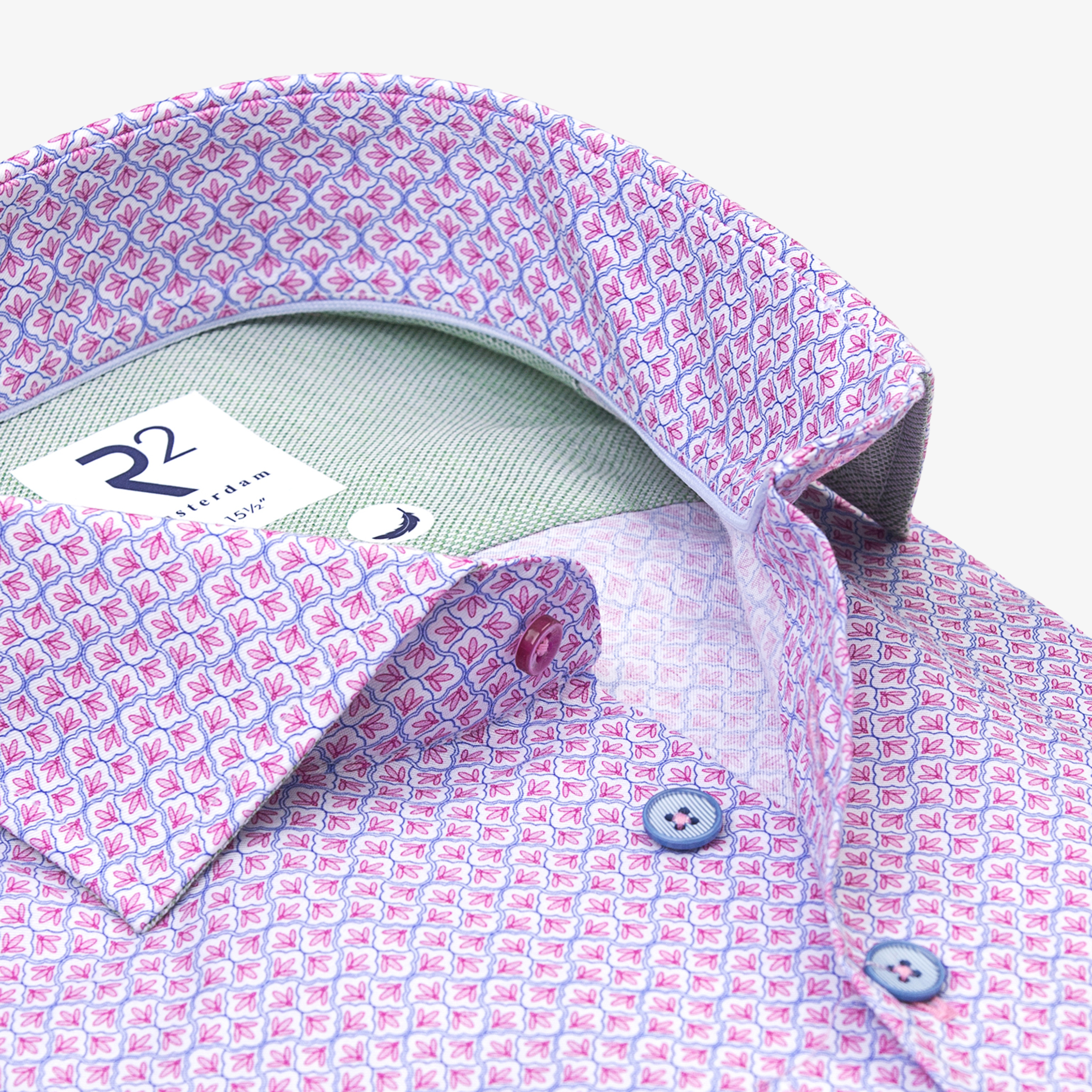 R2 Amsterdam Printed Shirt - Pink