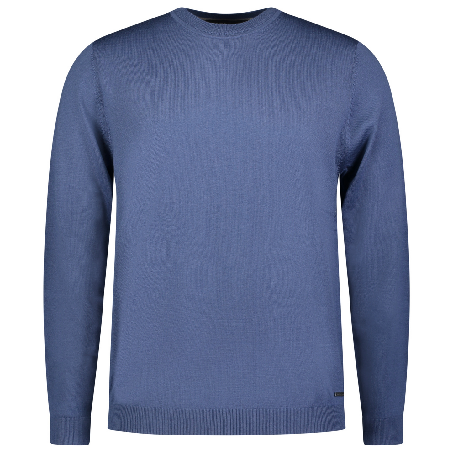 Roy Robson Merino Wool Crew Neck - Mid Blue