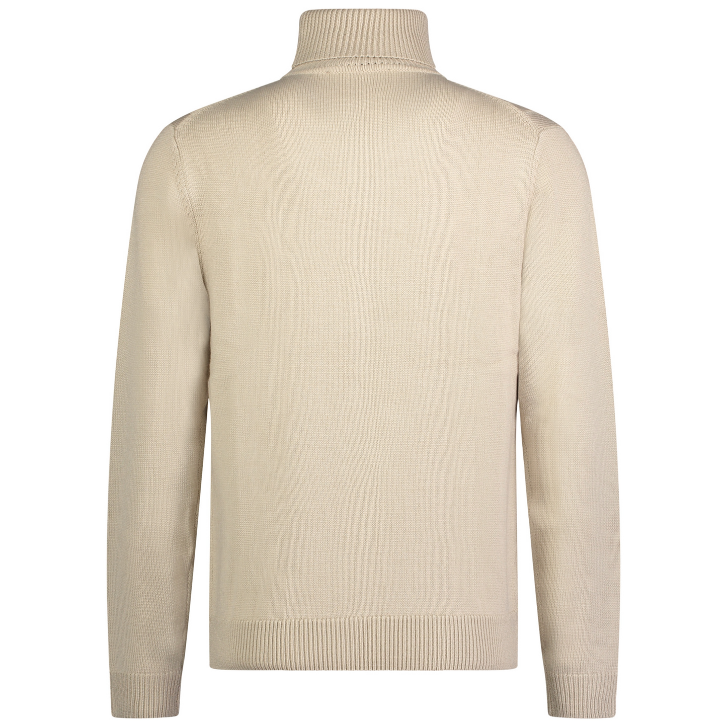 Roy Robson Cable Knit Roll Collar - Light Beige