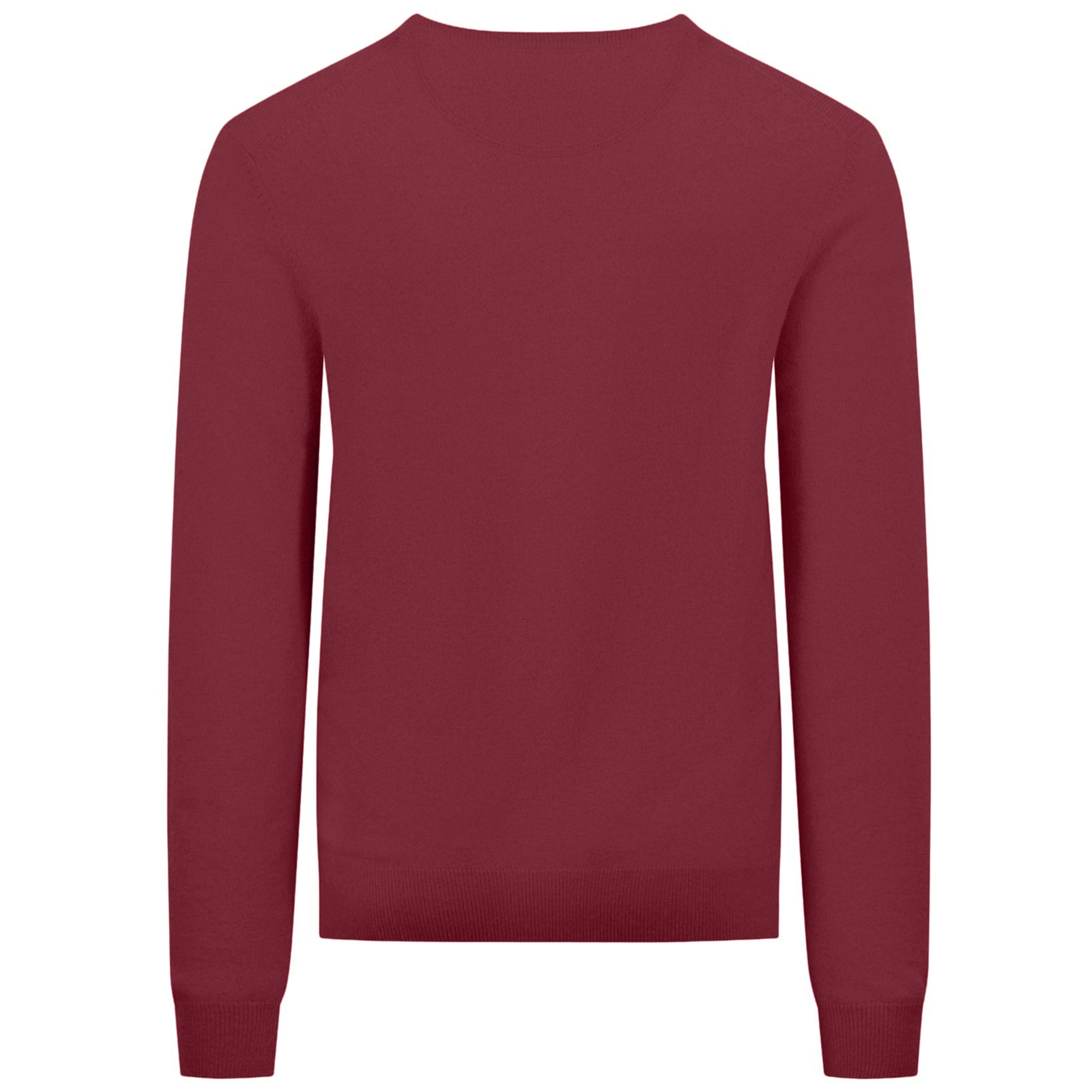 Fynch-Hatton Merino Wool-Cashmere Crew Neck - Red