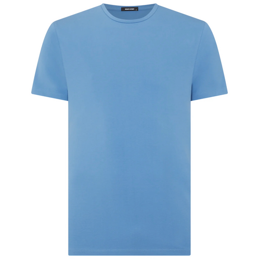 Remus Stretch Cotton T Shirt - Sky Blue