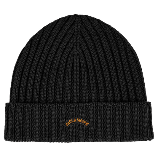 Paul & Shark Wool Beanie - Black