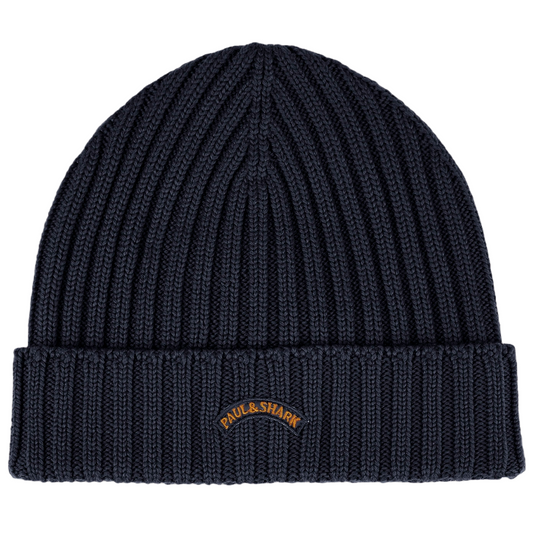 Paul & Shark Wool Beanie - Navy