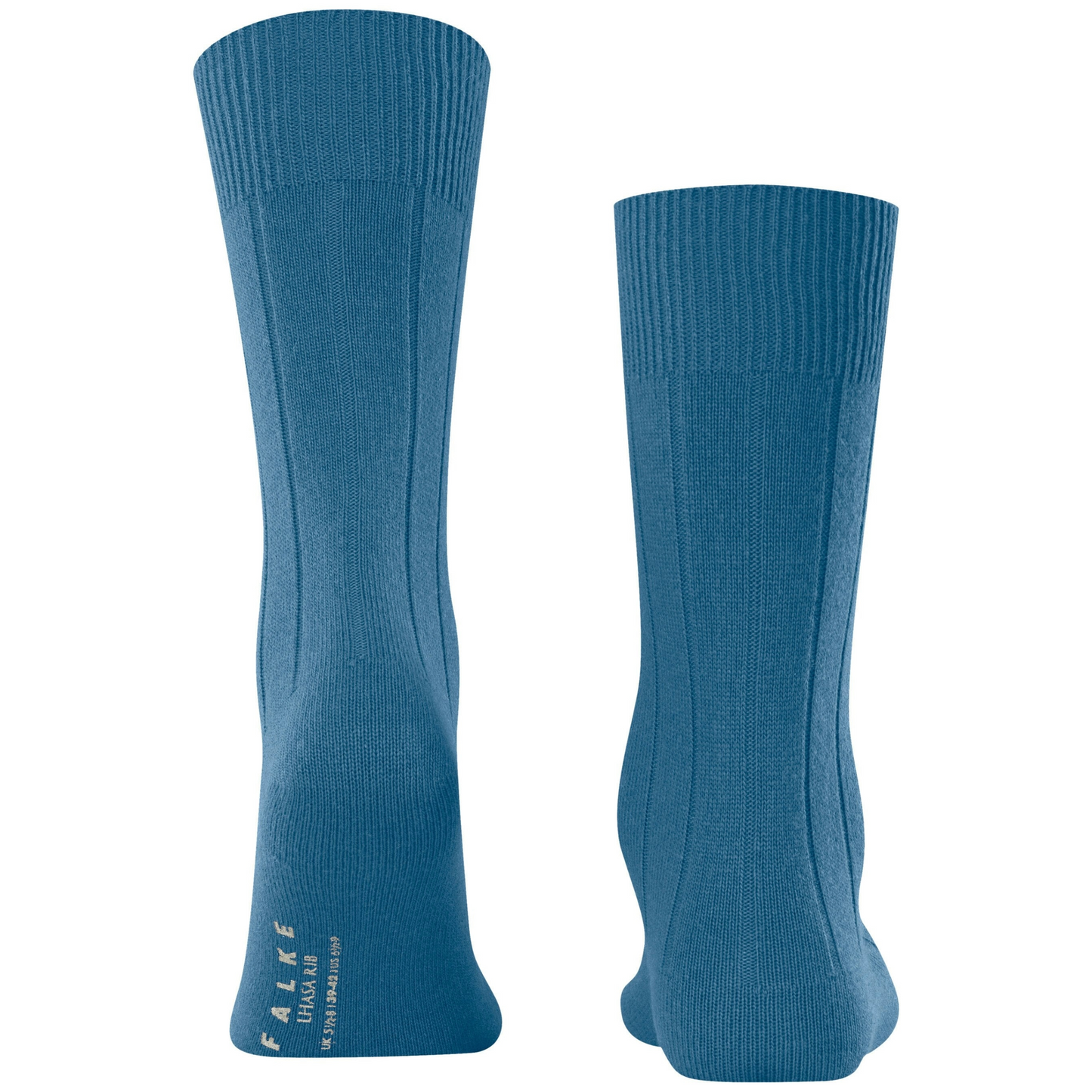 Falke Lhasa Rib Wool-Cashmere Socks - Sky Blue