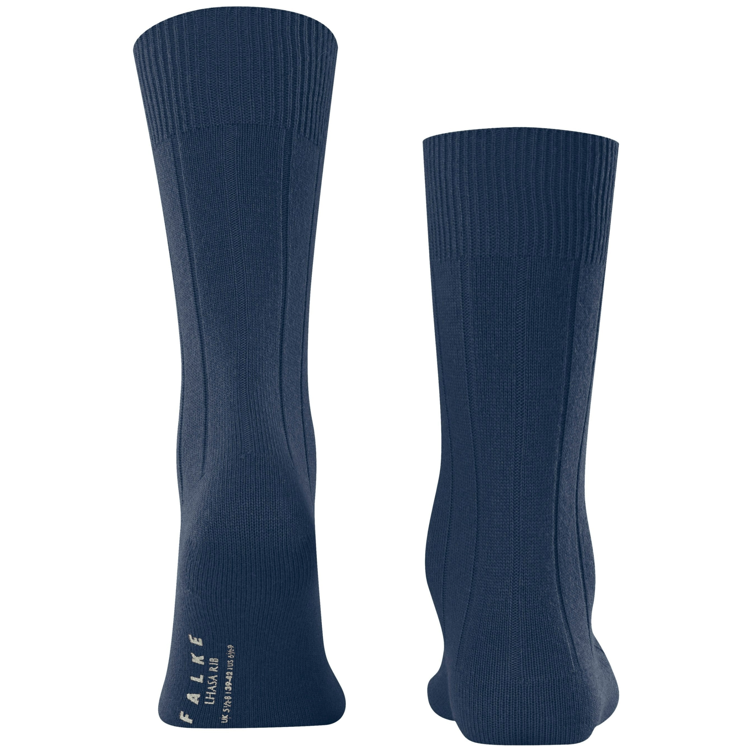 Falke Lhasa Rib Wool-Cashmere Socks - Indigo