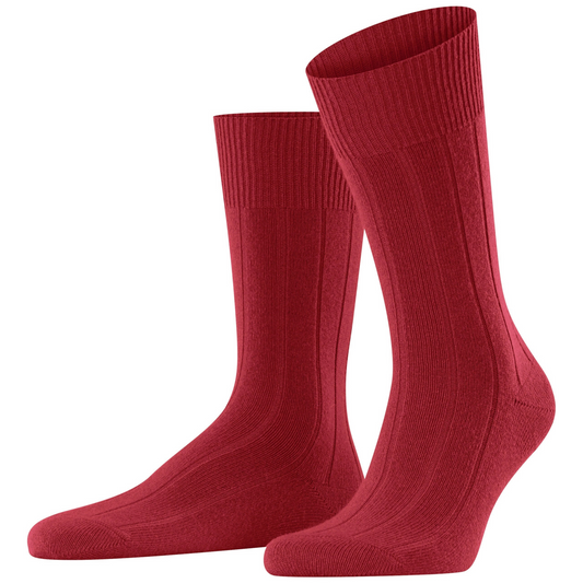 Falke Lhasa Rib Wool-Cashmere Socks - Red